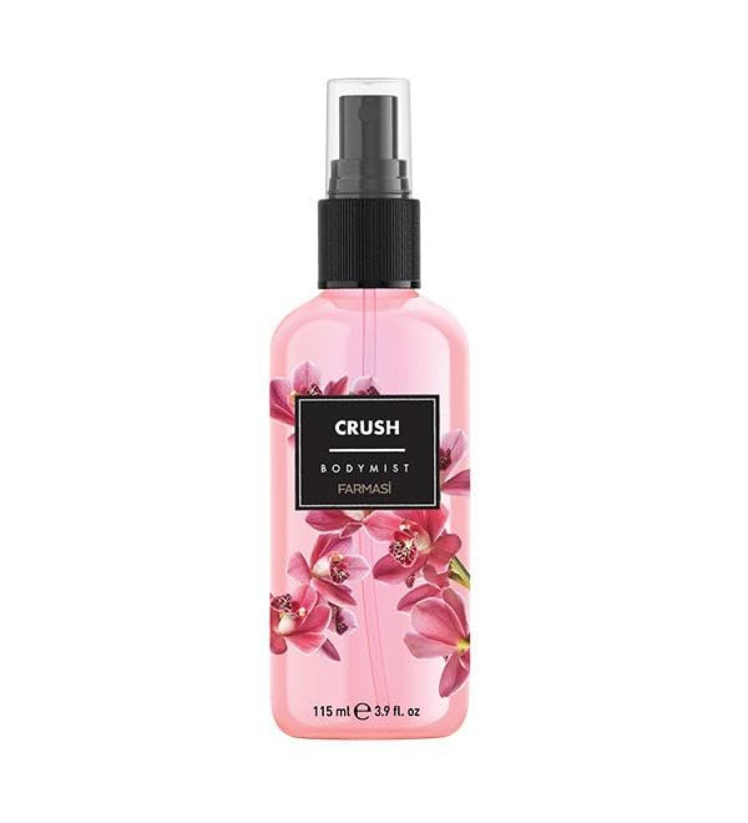 FARMASi Crush Body Mist 115ml/3.88flOz - Refreshing and Long-Lasting Fragrance for All-Day Freshness - Light and Airy Scent Suitable for Many Skin Types