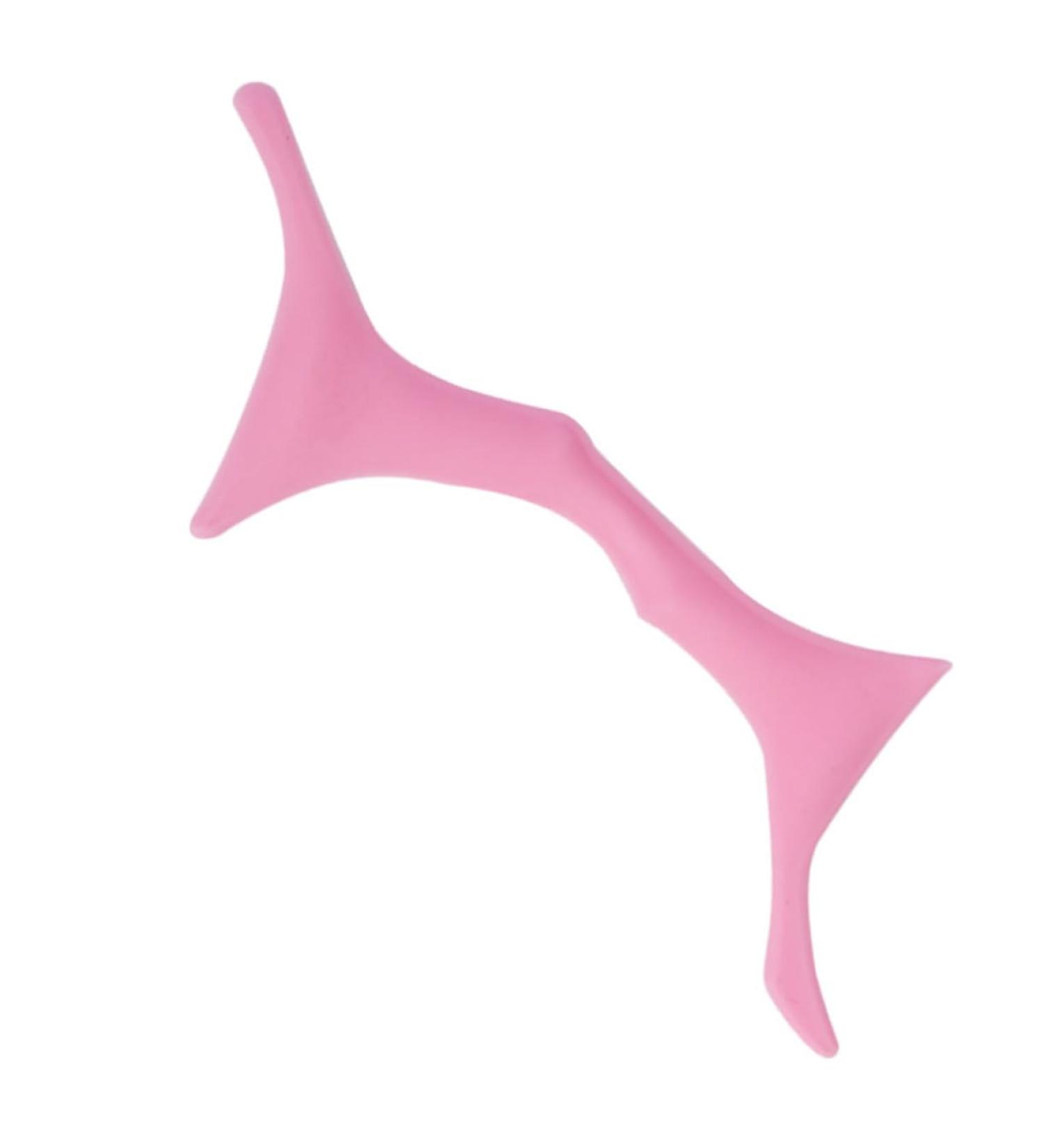 Housoutil Silicone Molds Silicone Makeup Stencil Brow Shaping Template Beauty Tools Eye Protection Miss 17.3x5.9cm Pink - Buy Online on GoSupps.com