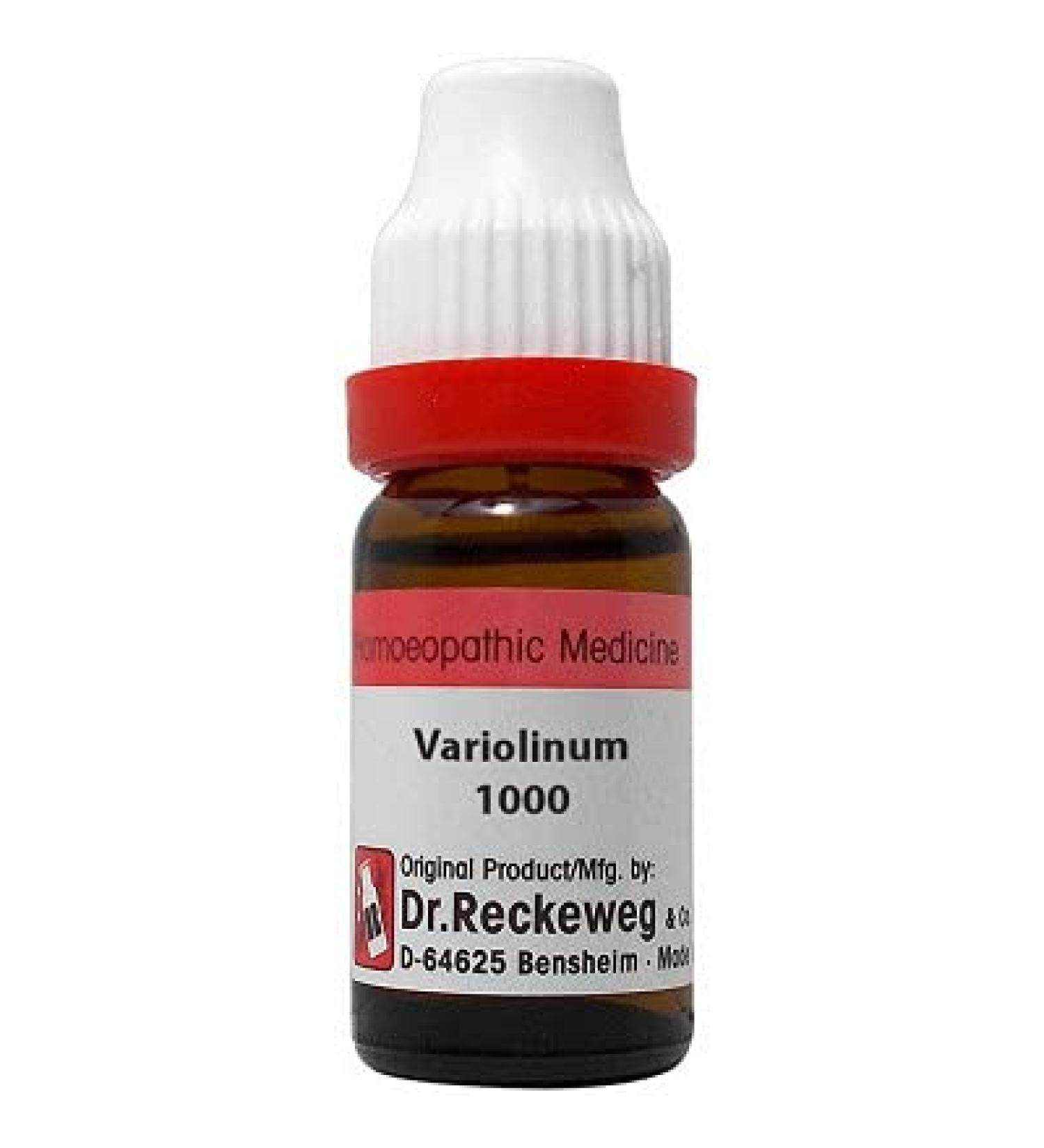 Dr. Reckeweg Variolinum 1M (1000 CH) (11ml) Eczema eruptions Nerve Pains Violent Pains Glands Swollen & Hard Free ujala Eye Drops