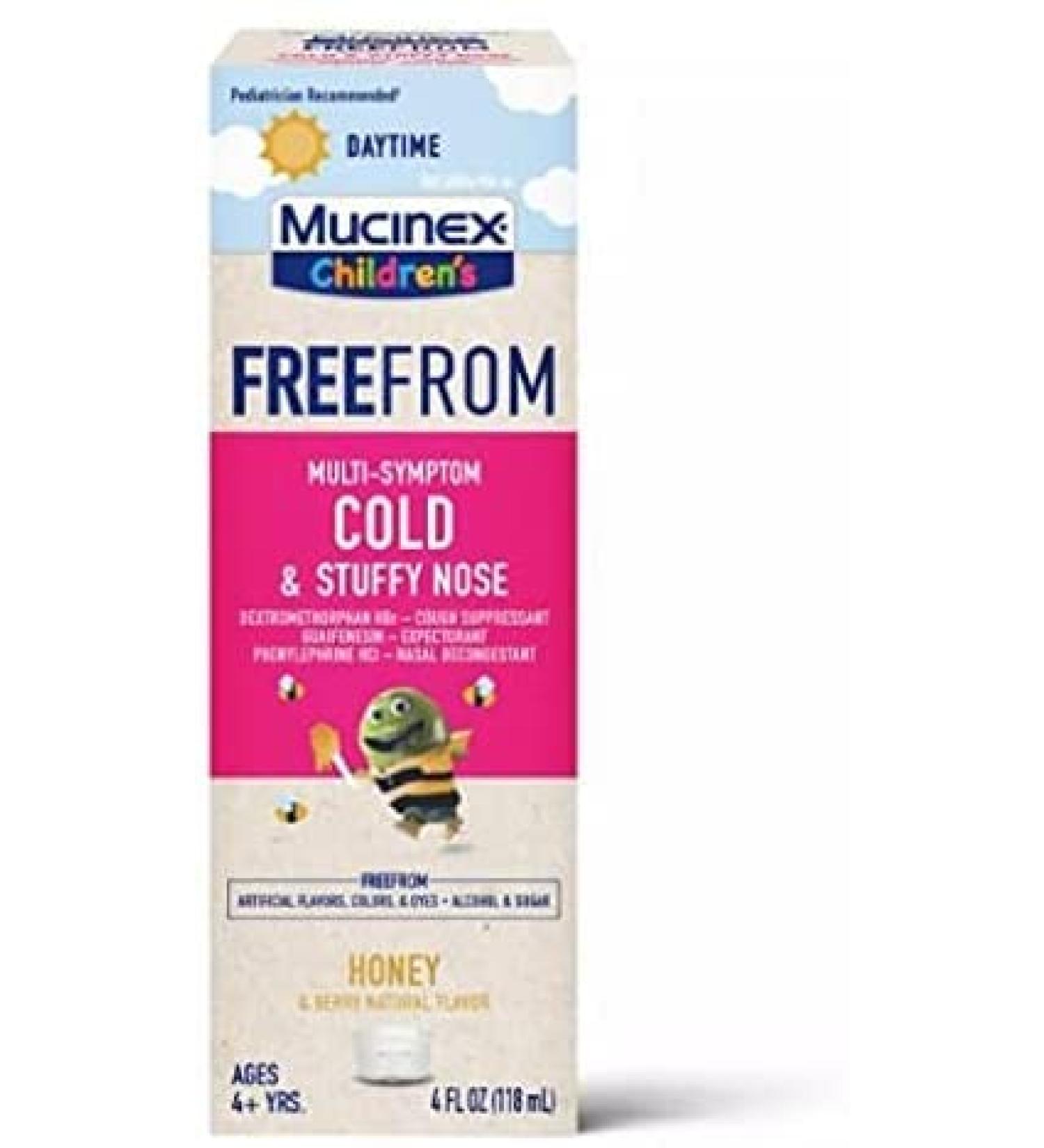 Mucinex Children s Free from Multi-Symptom Cold & Stuffy Nose 6/ 4 oz
