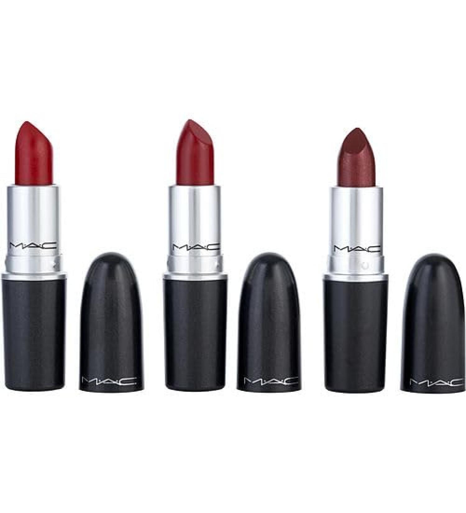 Mac Lipstick X 3 Travel Exclusive: Cockney + Lady Bug + Fresh Moroccan