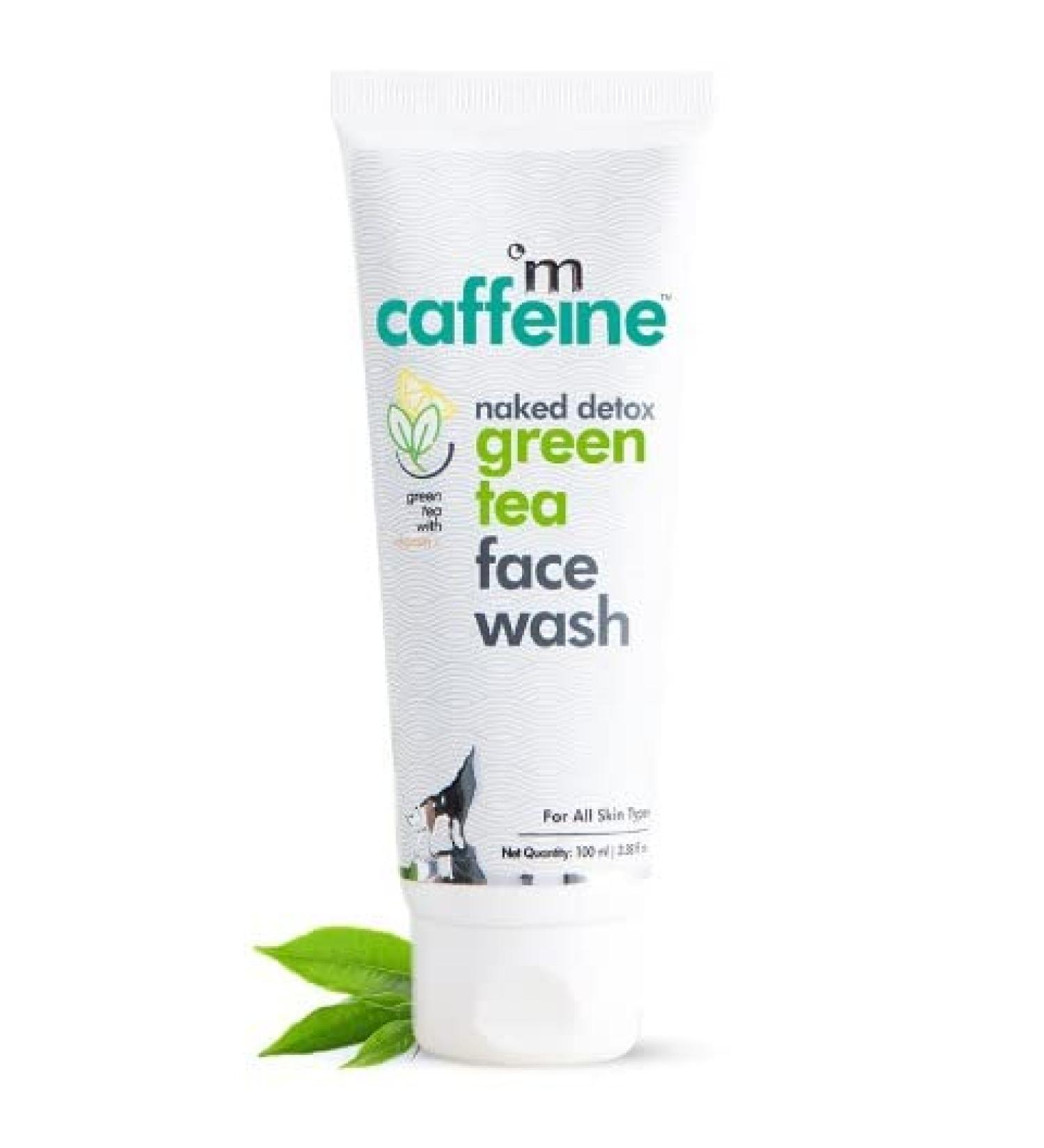 mCaffeine Naked Detox Green Tea Face Wash (100 ml)