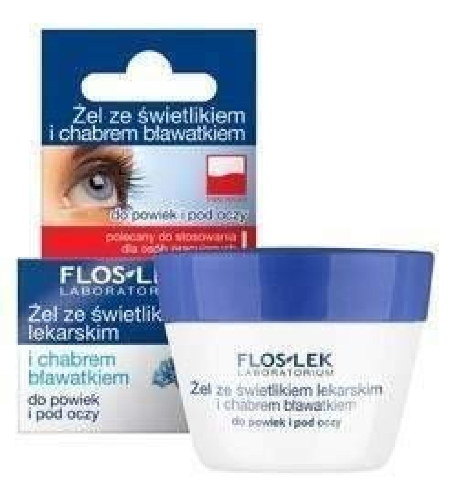 Floslek Eye Gel with Eyebright and Cornflowers 10 g