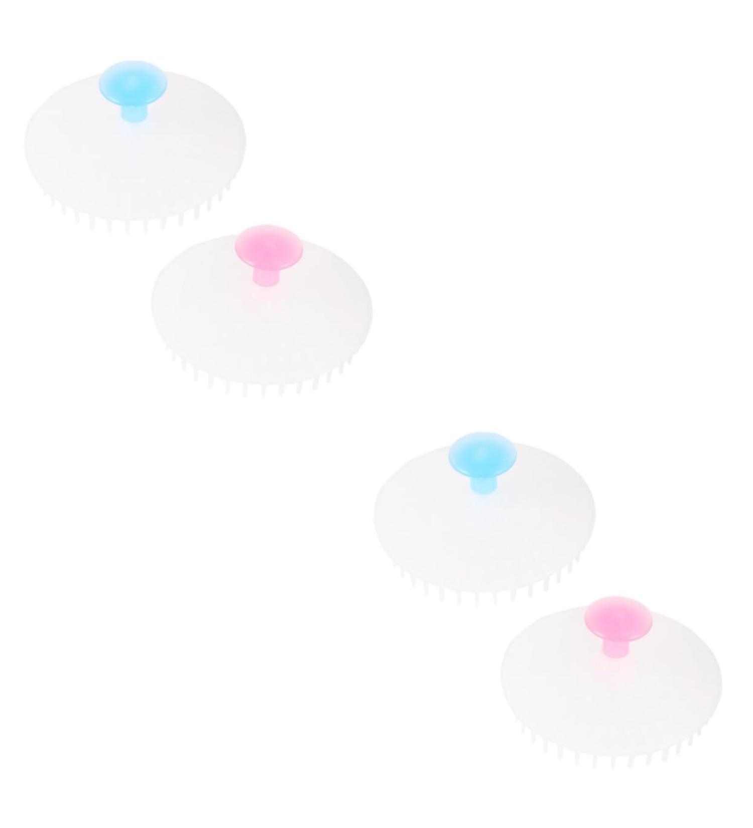 ULTECHNOVO 4-Piece Shampoo Brush Set - Hair Massager & Cleaning Scrubber for Kids & Adults | Bath & Shower Essentials - Buy Online on GoSupps.com