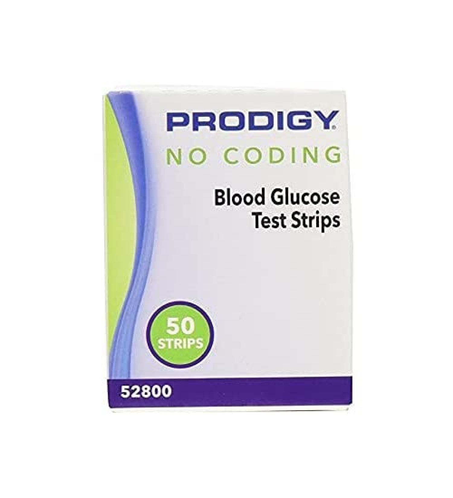 Prodigy 52800 No Coding Blood Glucose Test Strips - 50 Strips per Box - Buy Online on GoSupps.com