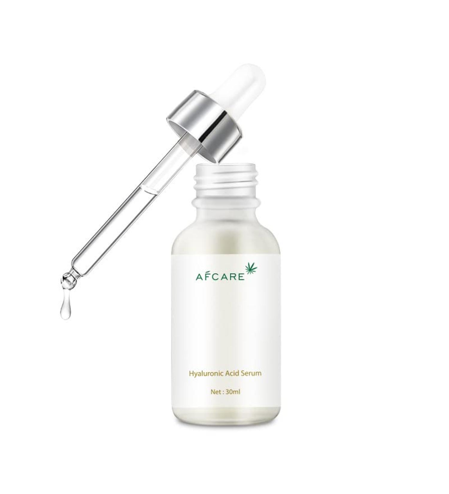 Hyaluronic Acid Serum - Organic Hydrating & Moisturizing Solution for Tighter Smoother Skin - All Skin Types - Intense Non-Greasy Hydration - Buy Online on GoSupps.com