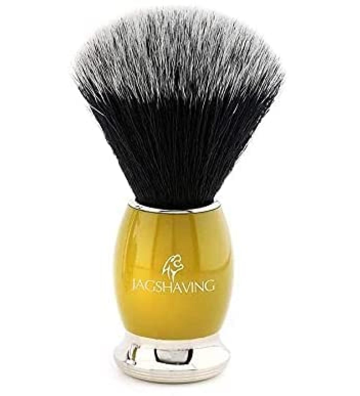 Jag Shaves Handmade Black Badger Shaving Brush | Silvertip Bristles | Mustache & Beard Cleaning Brush for Men - International Shipping Available - Buy Online on GoSupps.com