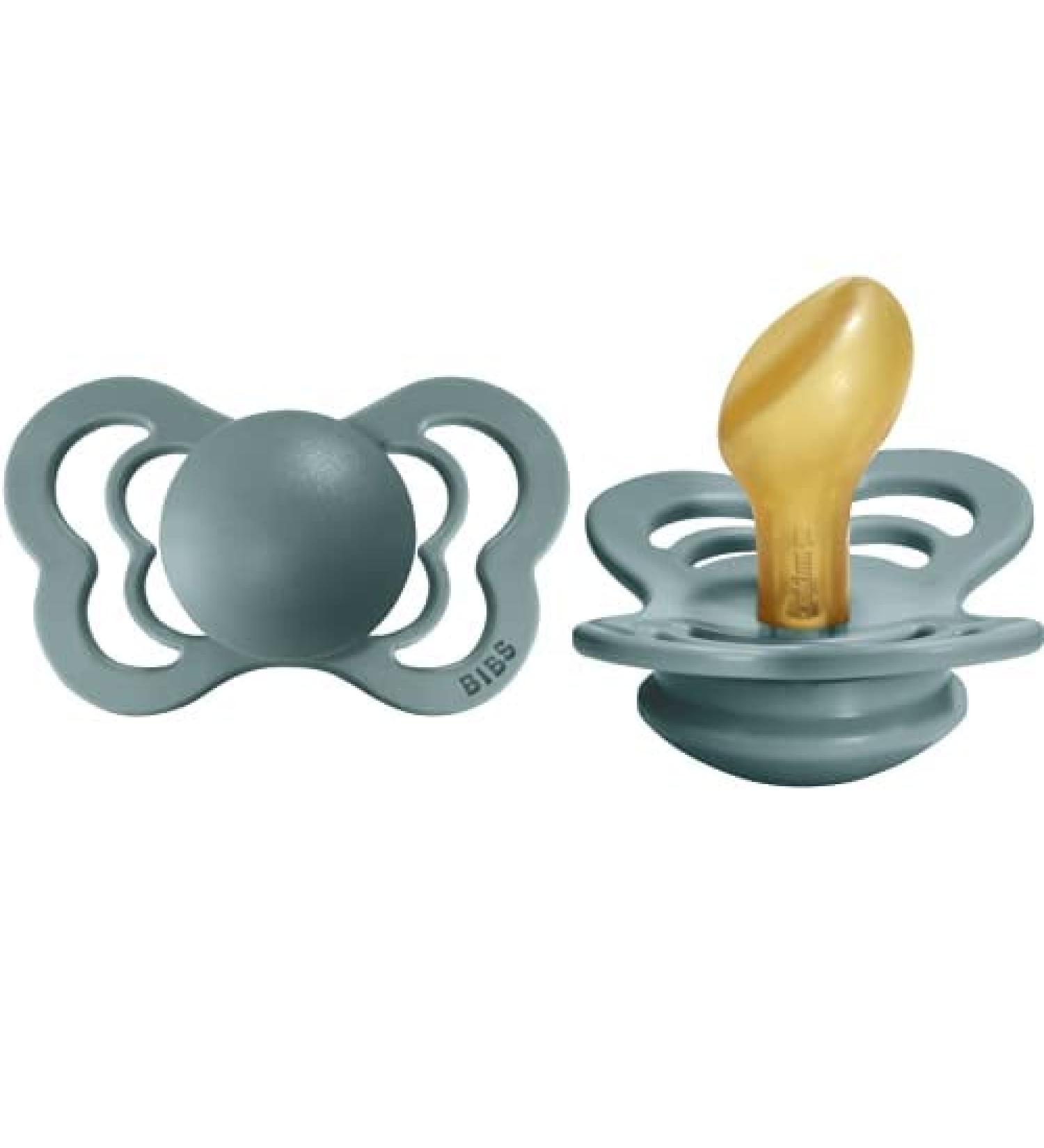BIBS Couture Collection Island Sea Pacifiers - Set of 2 | BPA-Free | Made in Denmark | Size 6-18 Months - Buy Online on GoSupps.com