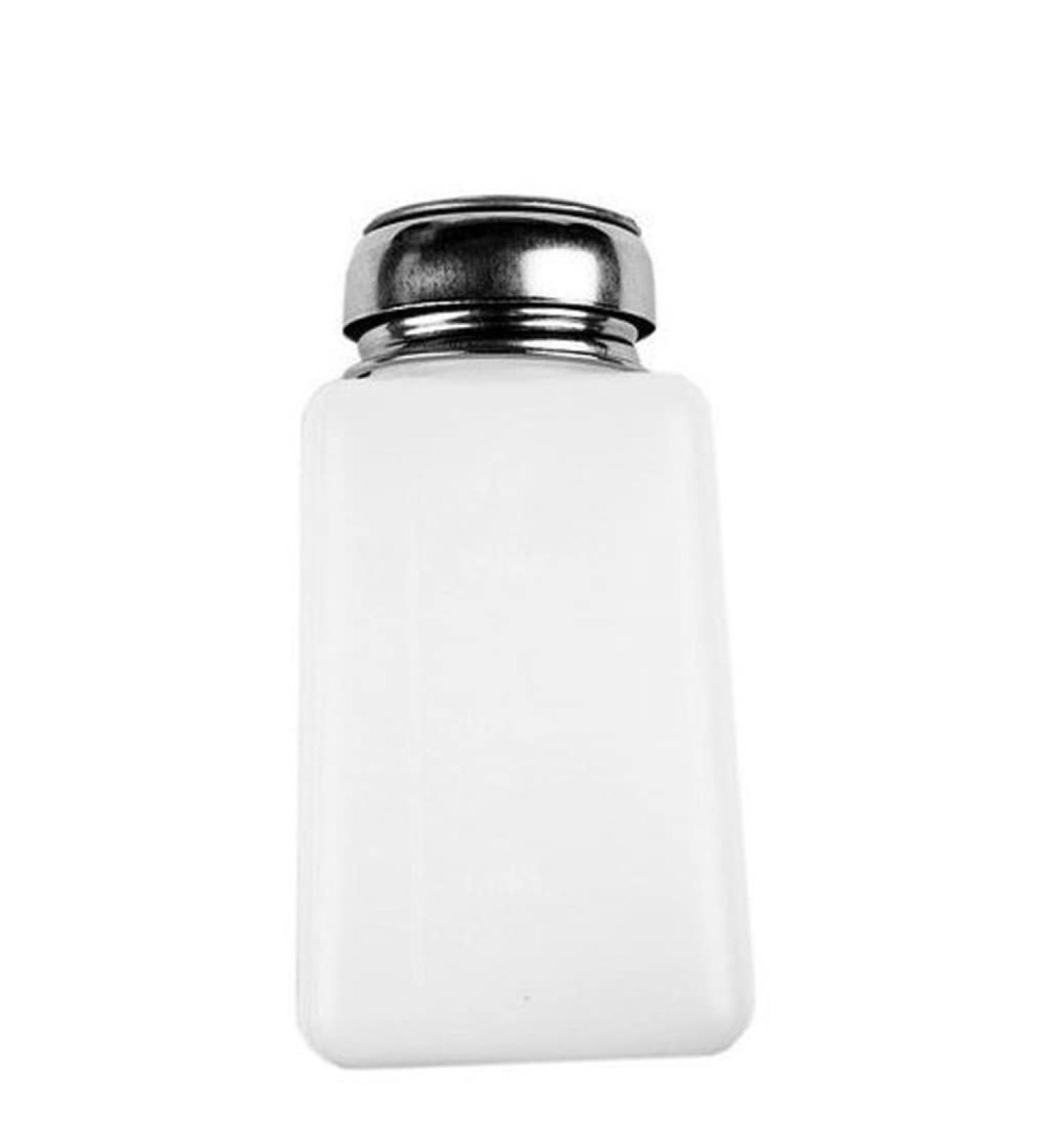 1PC 200ML Push Down Dispenser Nail Polish Remover Pump Empty Bottle Alcohol Liquid Press Pumping Dispenser One Touch Metal Liquid Dispenser For Nail Art - Buy Online on GoSupps.com