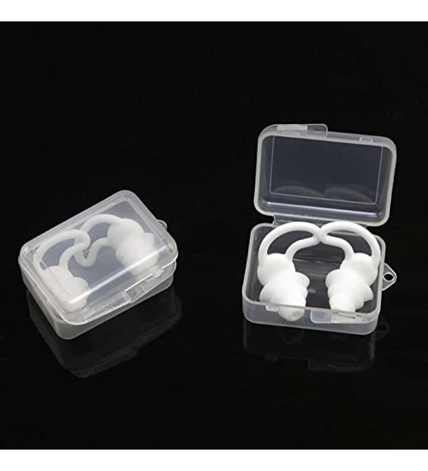 Swimmer Ear Plugs Silicone Ear Plugs Ear Protector Ear Plugs Silicone Earplugs Noise Reduction Silicone Soft Ear Plugs Swimming Earplugs Sleep Swimming Nose Ear Clip (Color : Red) (Color : White) - Buy Online on GoSupps.com