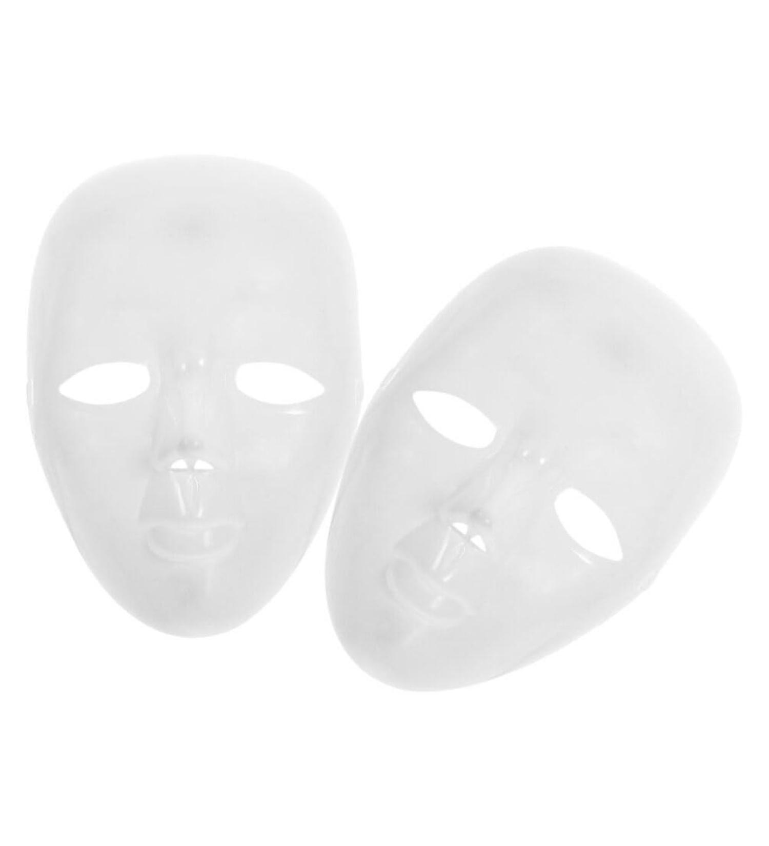 Luxshiny DIY Full Face Mask - 2 Pack Paintable Papier M ch Masquerade & Cosplay Masks for Mardi Gras Parties | Craft Your Own Unique Costumes - Buy Online on GoSupps.com