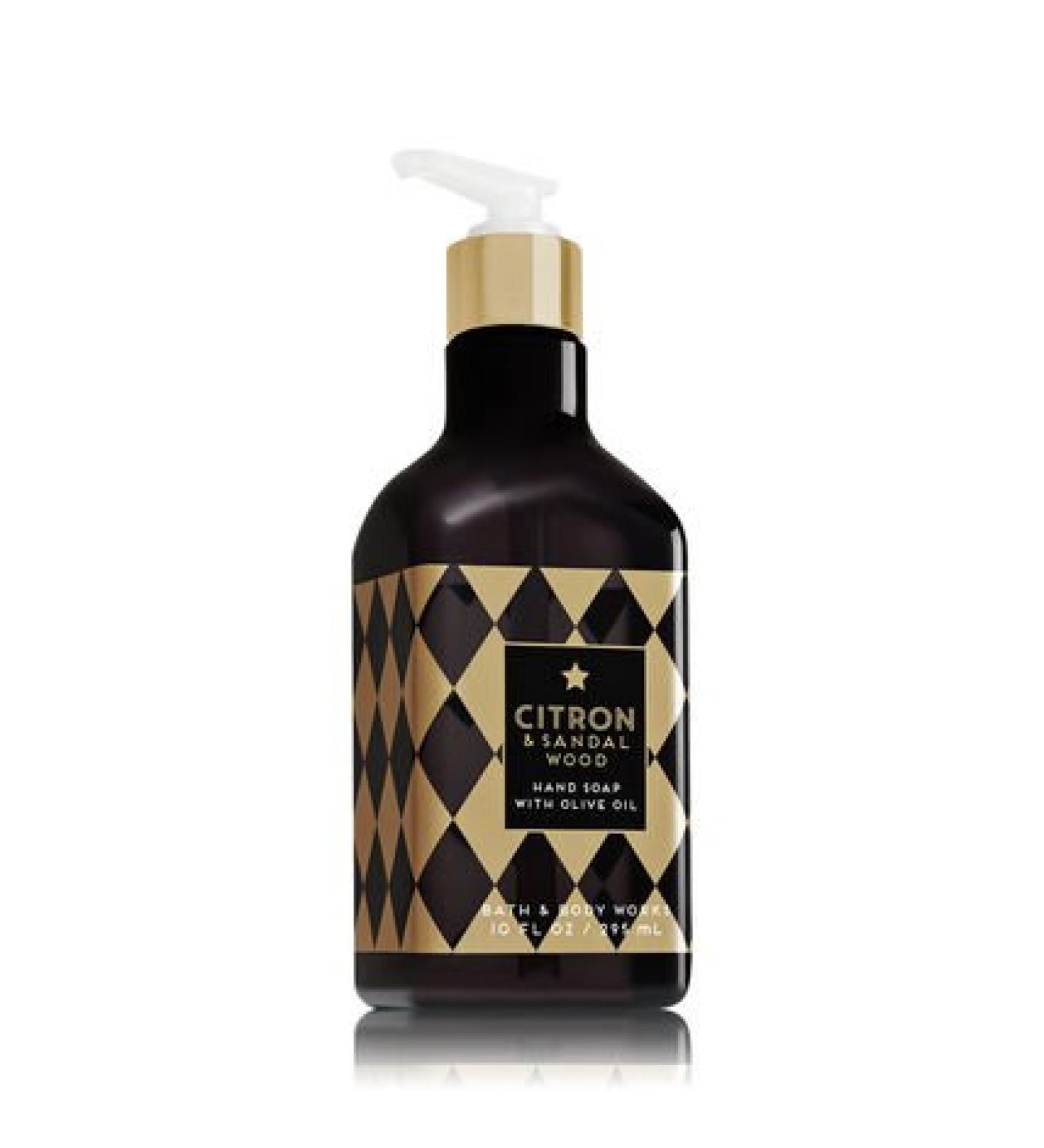 Bath and Bod Works Citron and Sandalwood Hand Soap With Olive Oil 10 Ounce