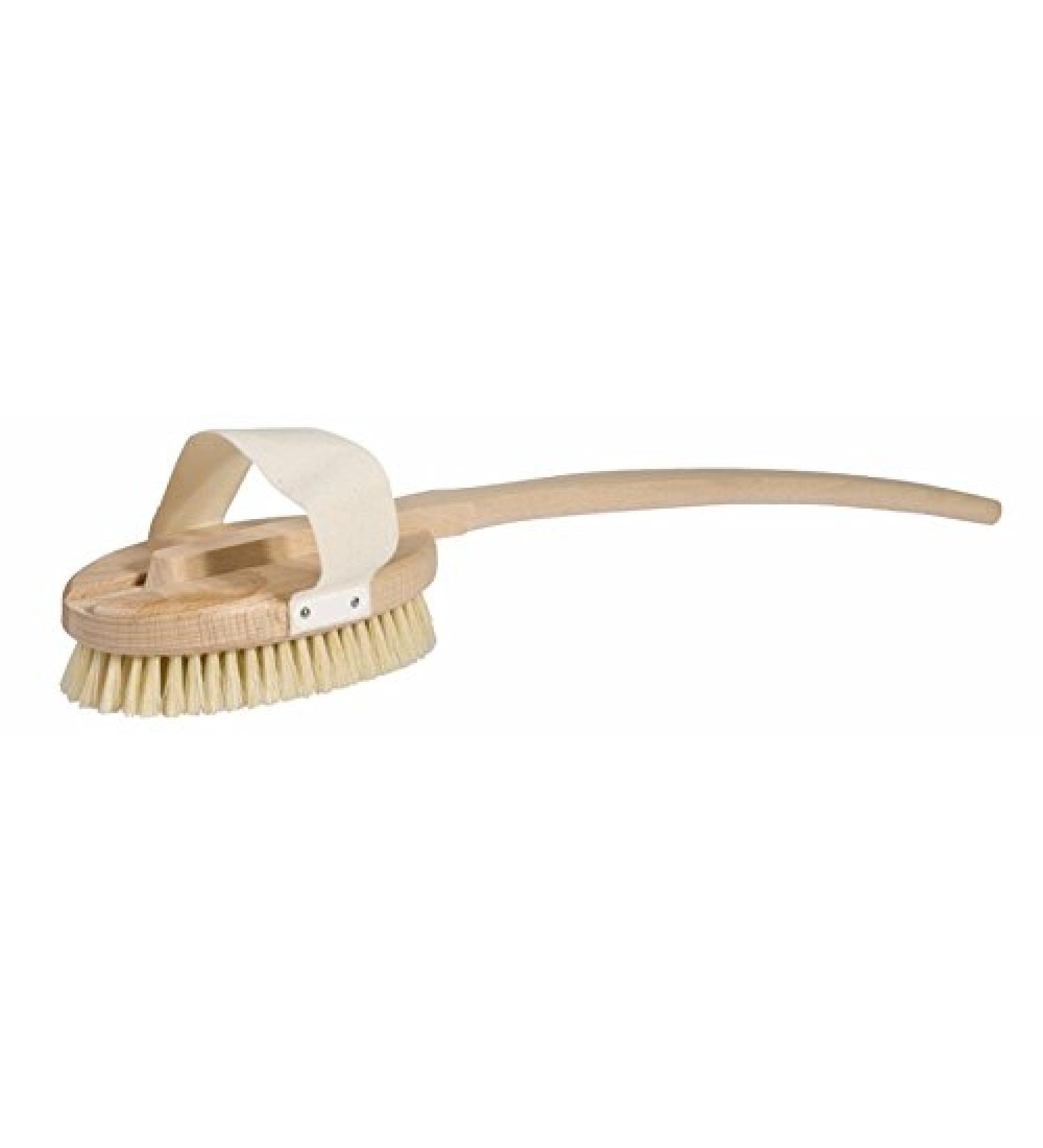Back brush bath brush beech wood removable handle 50 cm soft bristles