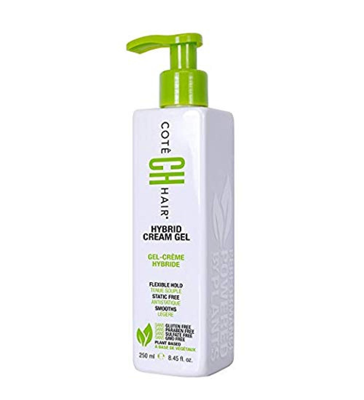 Cote Hair Hybrid Cream Gel - Vegan  GMO Free  Sulfate Free - Control & Define - Strength of a gel  smoothness of a cream