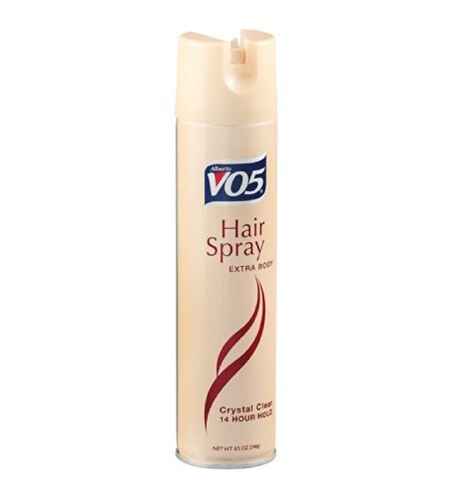 VO5 Hairspray Extra Body Crystal Clear 8.5 oz ( Packs of 9)