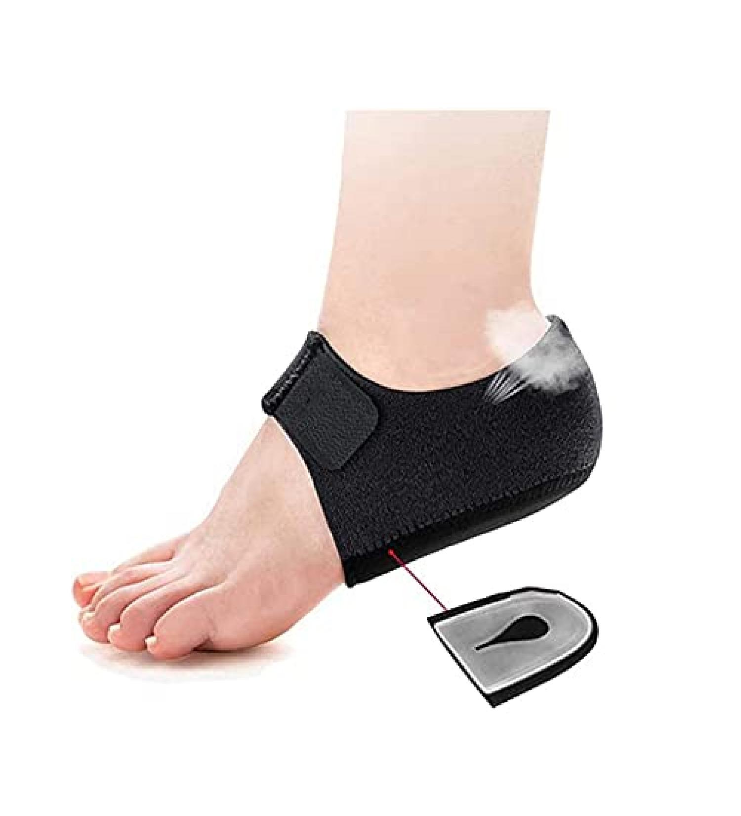 Gel Heel Protectors for Plantar Fasciitis - 2PC Heel Pads & Sleeves for Pain Relief & Comfort - Buy Online on GoSupps.com