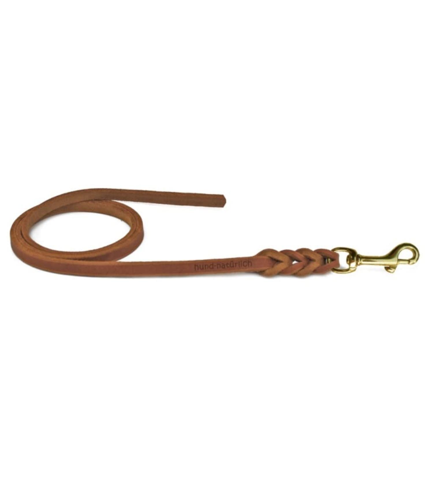 Buy Premium Fat Leather Line 2.20m - Cognac Color with Brass Hook | International Shipping Available - Buy Online on GoSupps.com