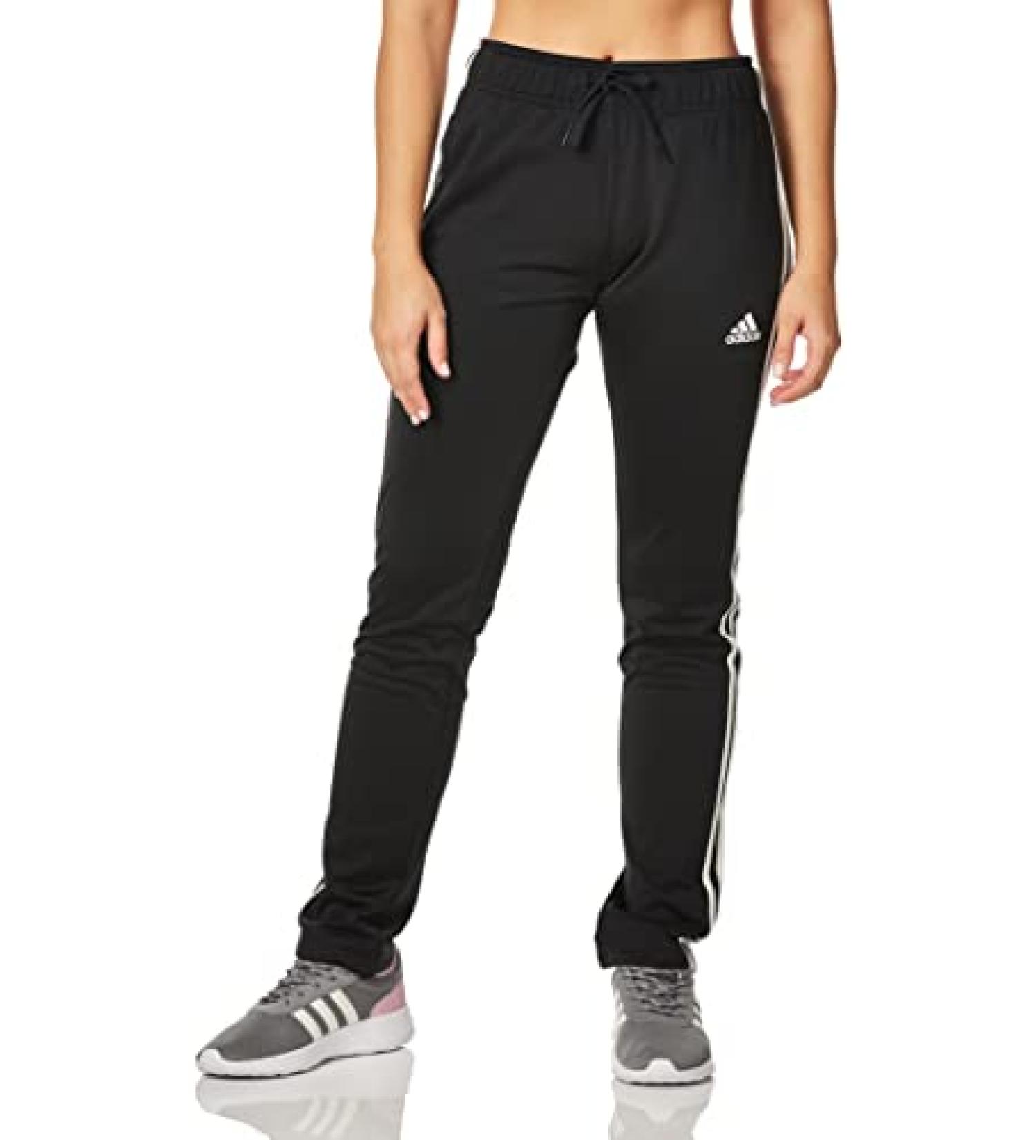 adidas Women's Warm-Up Tricot Track Pants - Medium Black | 3-Stripes Design - Buy Online on GoSupps.com