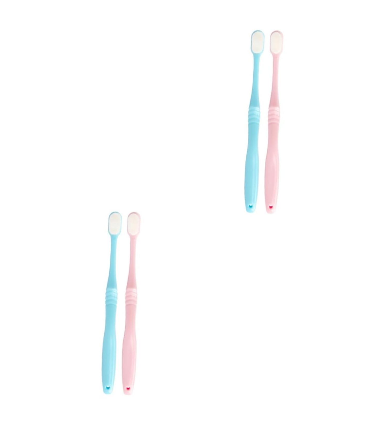 Healvian 4-Piece Nano Ultra-Fine Toothbrush Set - Travel & Child-Friendly Manual Toothbrushes for Gum Care - Ideal for Pregnant Women - Japan Quality - Buy Online on GoSupps.com
