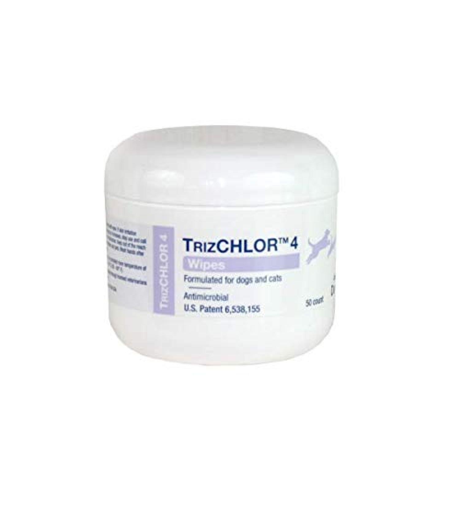 Dechra Trizchlor 4 Wipes for Dogs & Cats 50 Ct