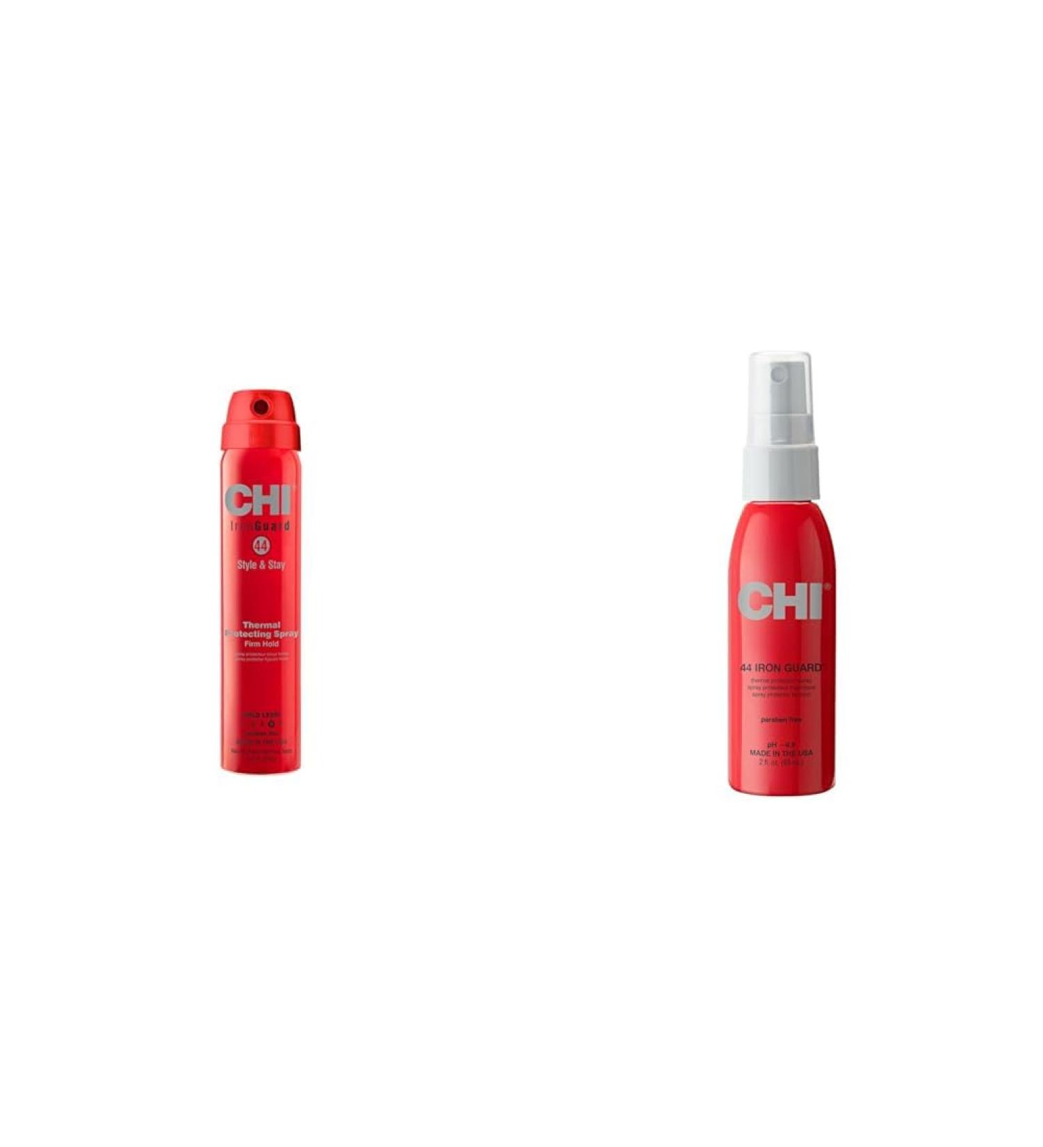 CHI 44 Iron Guard Thermal Protection & Style & Stay Firm Hold Spray Bundle - Buy Online on GoSupps.com