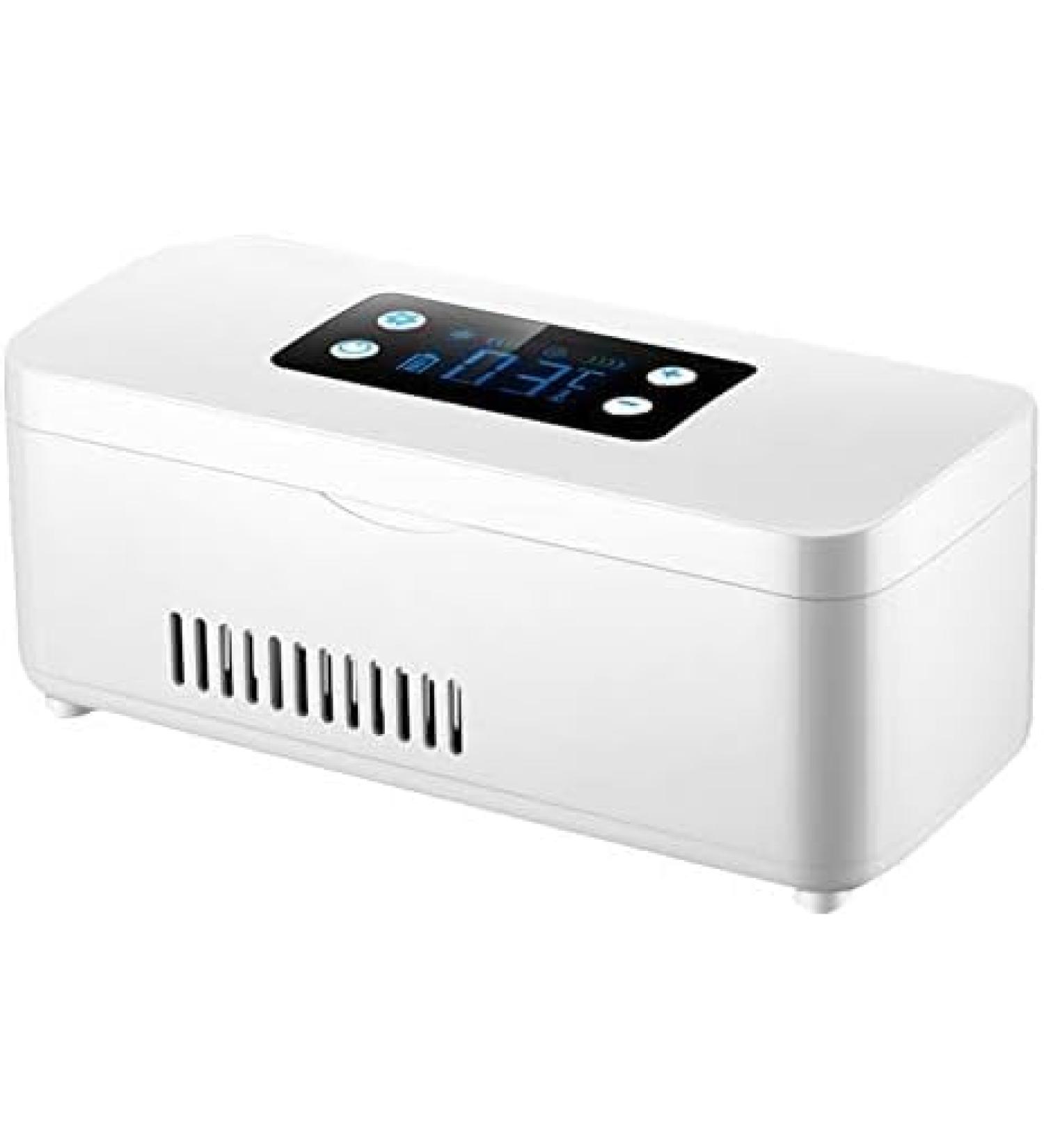 Mini Insulin Refrigerated Box - Smart Home Portable Charging Medical Fridge Car Serum/Eye Drops Storage Box Ultra Clear Large Display Low Match Constructive23 - Buy Online on GoSupps.com