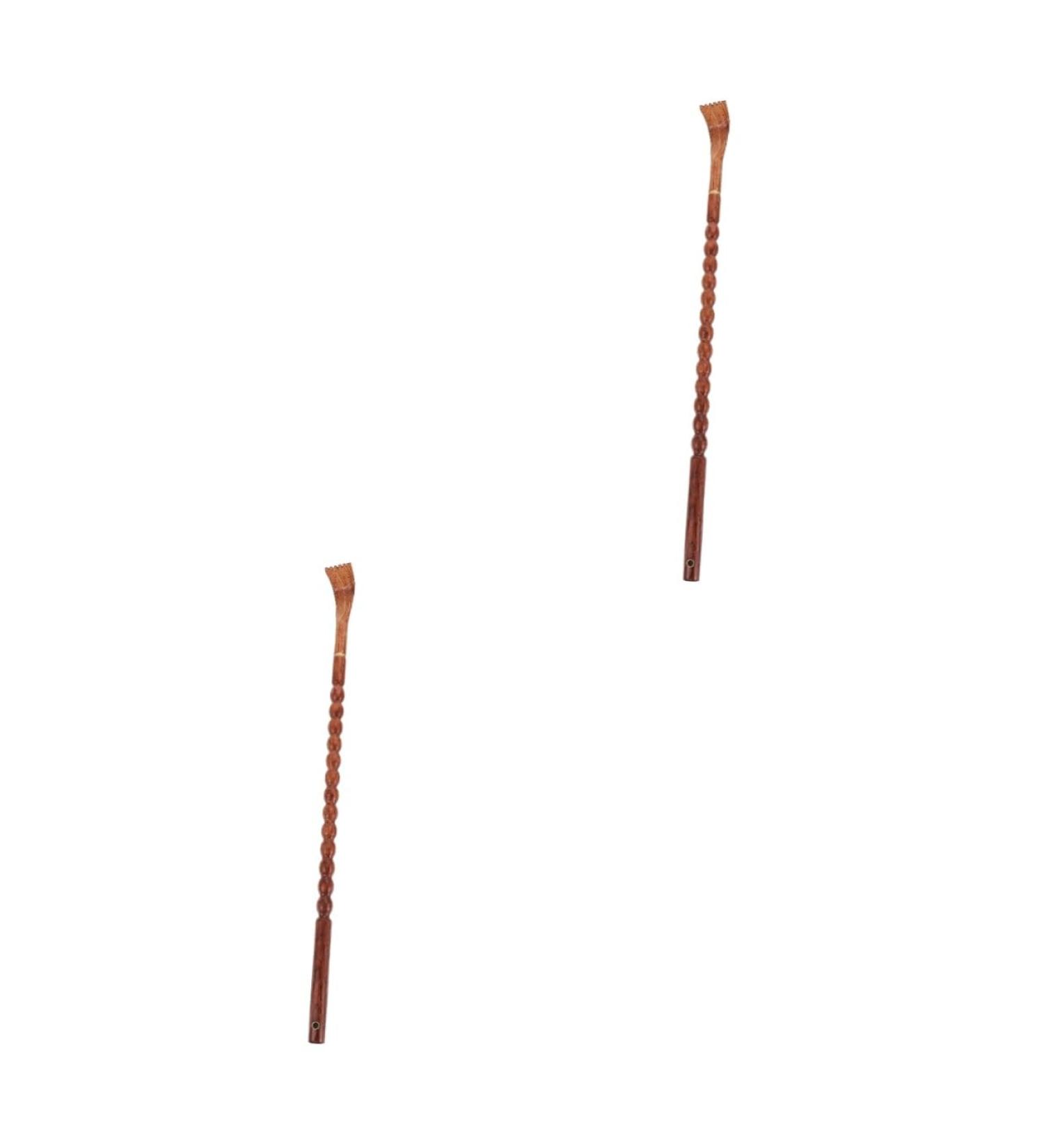 TOVINANNA 2 STK Wooden Back Scratcher - Wenge Massage Tool for Portable Relaxation - International Shipping Available - Buy Online on GoSupps.com