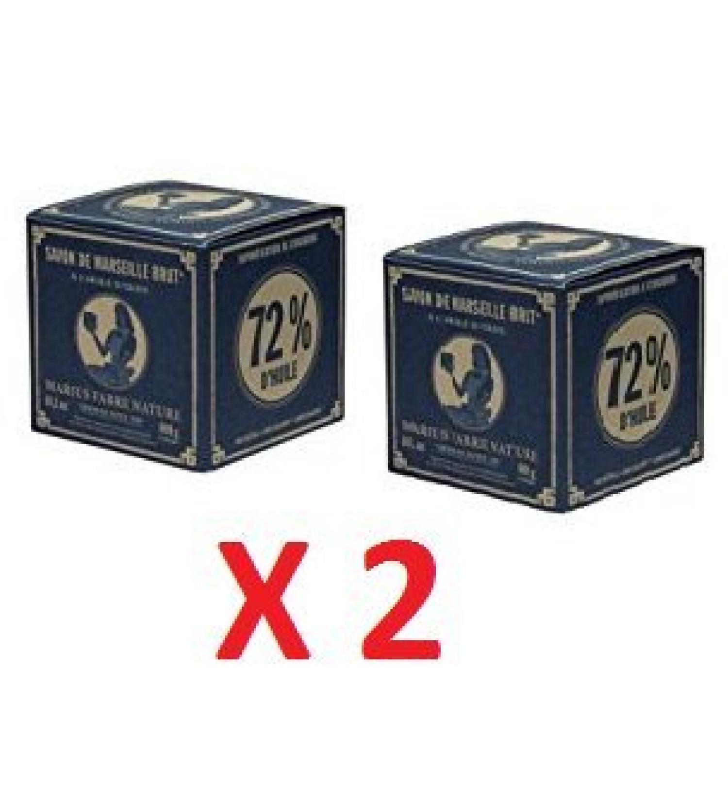 Marius Fabre - Vintage Style Marseille Olive Oil Soap Set of 2 Cubes 2 x 400 g - Buy Online on GoSupps.com