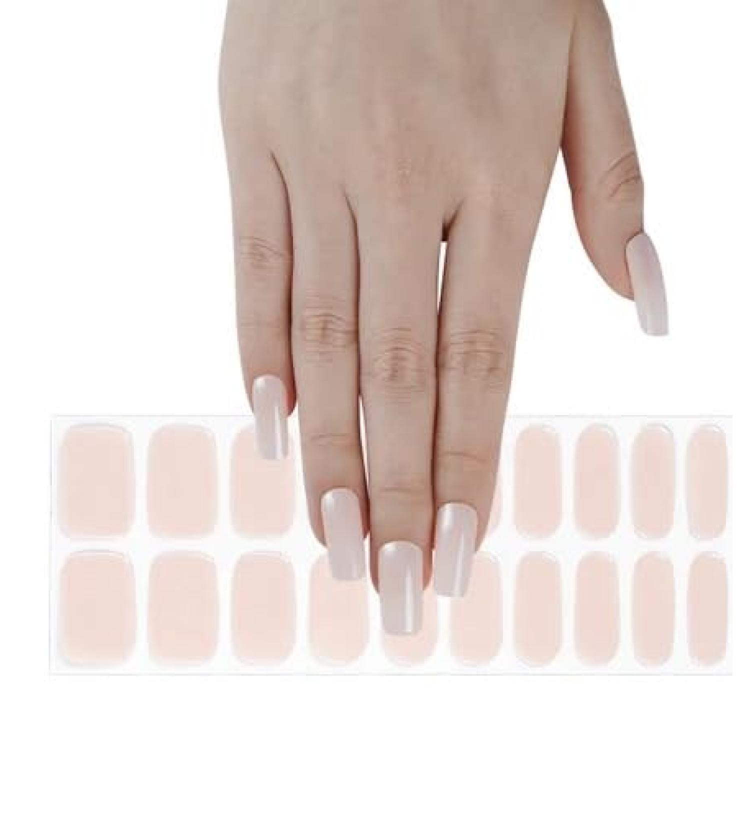 Zaubern gel4Home- UV wraps UV nail foils gel nail wraps semi cured gel nails (pink chrome)