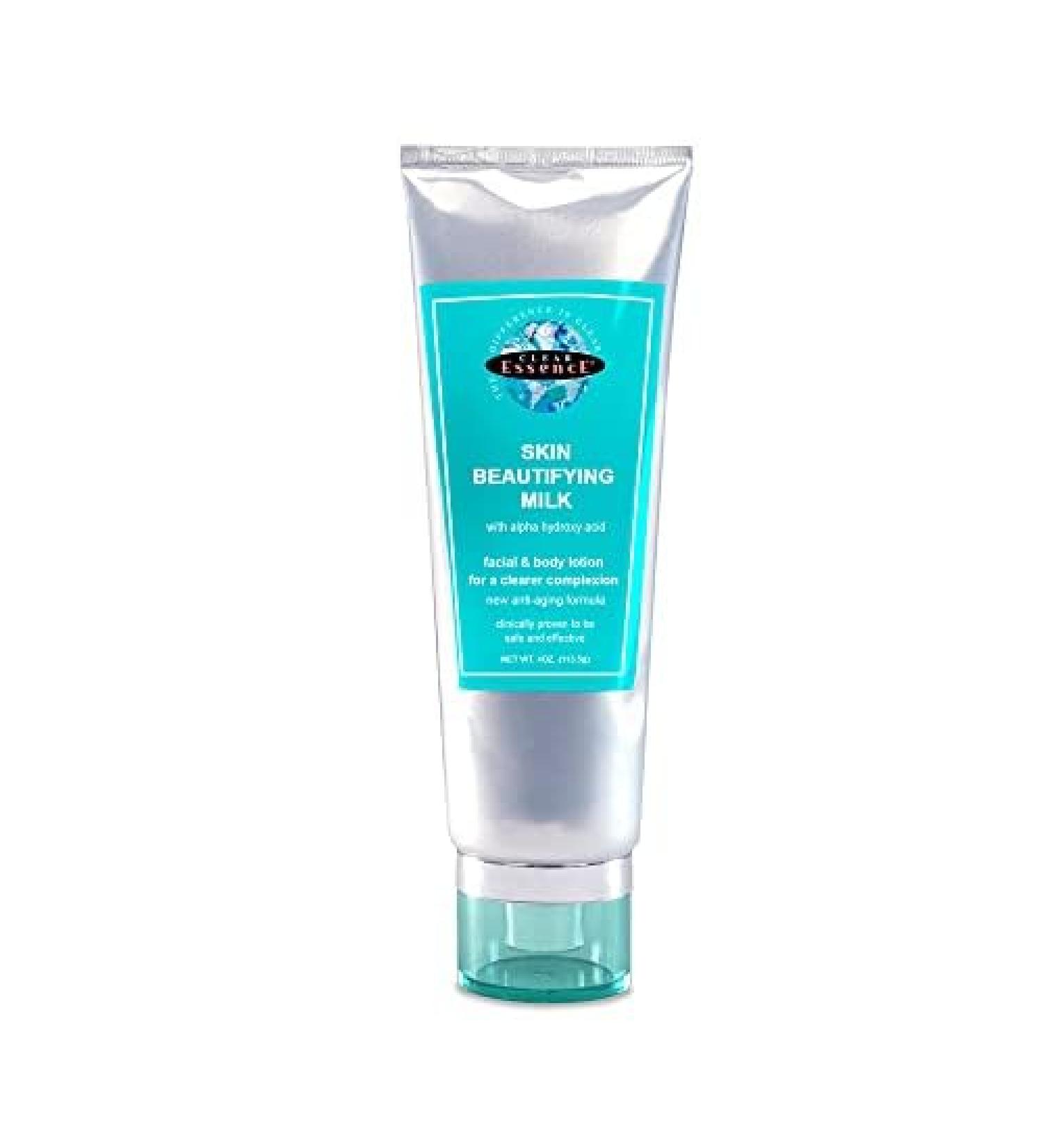 Clear Essence Anti-Aging Skin Milk | Alpha Hydroxy Acid Moisturizing Lotion for Dry Skin | Soothing Daily Face & Body Lotion (4 Oz - Buy Online on GoSupps.com