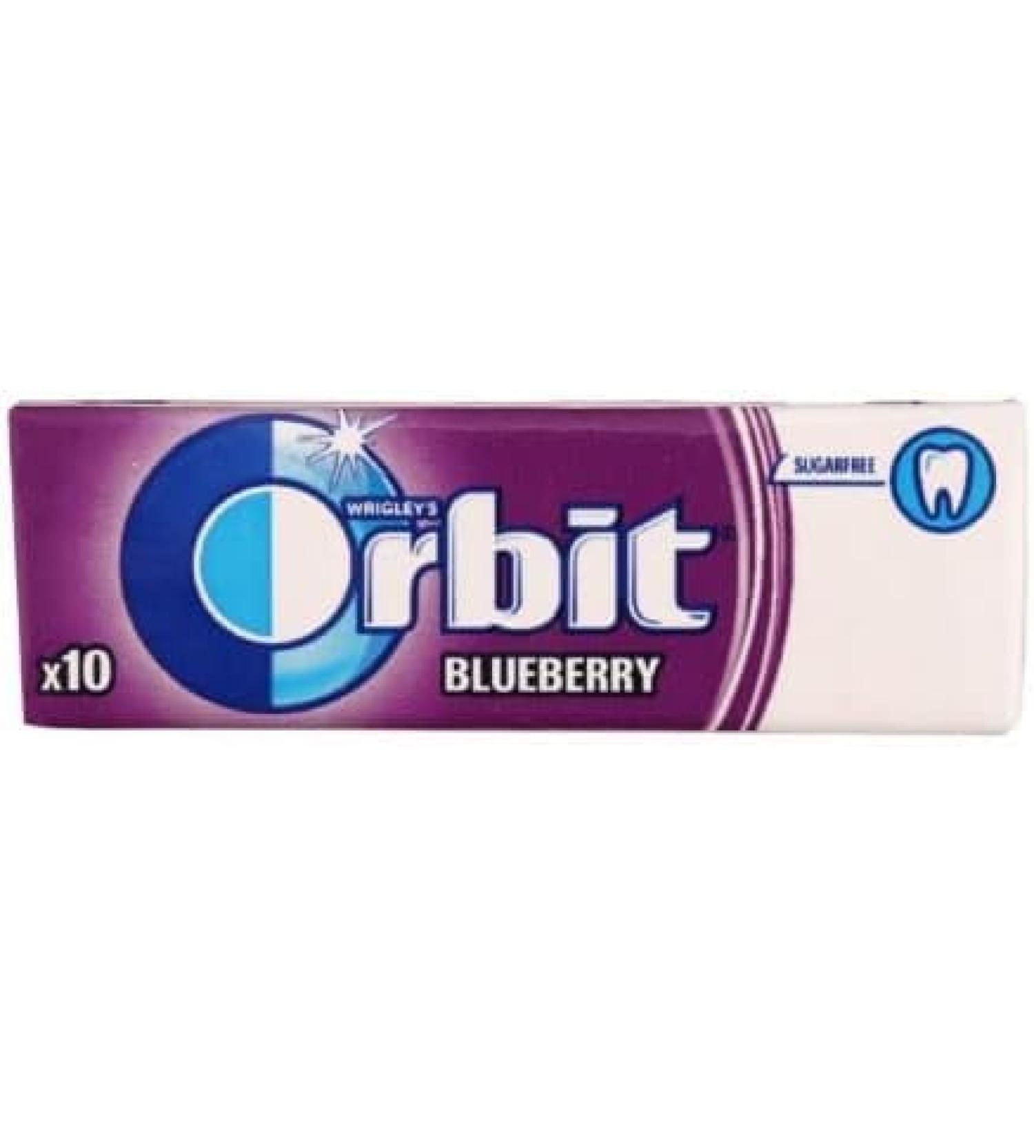 10 Packs of Original WRIGLEY'S Orbit/Extra Chewing Gum Packs Fresh Stock (Orbit - Blueberry 10 Pack) Helps keep Teeth Clean And Mouth Fresh