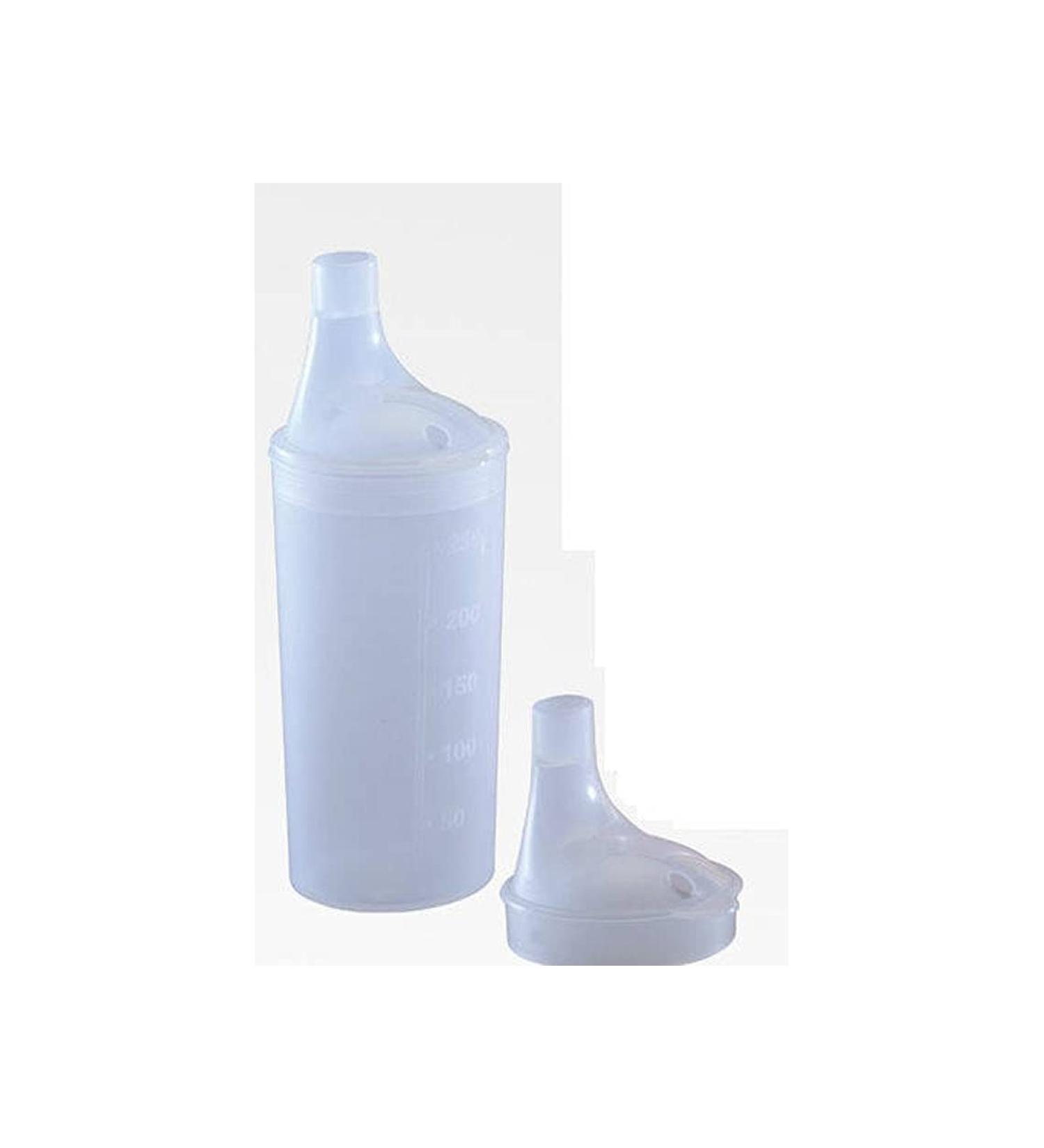 Wwo 1063 drinking cup with lid 250 ml capacity white unisex