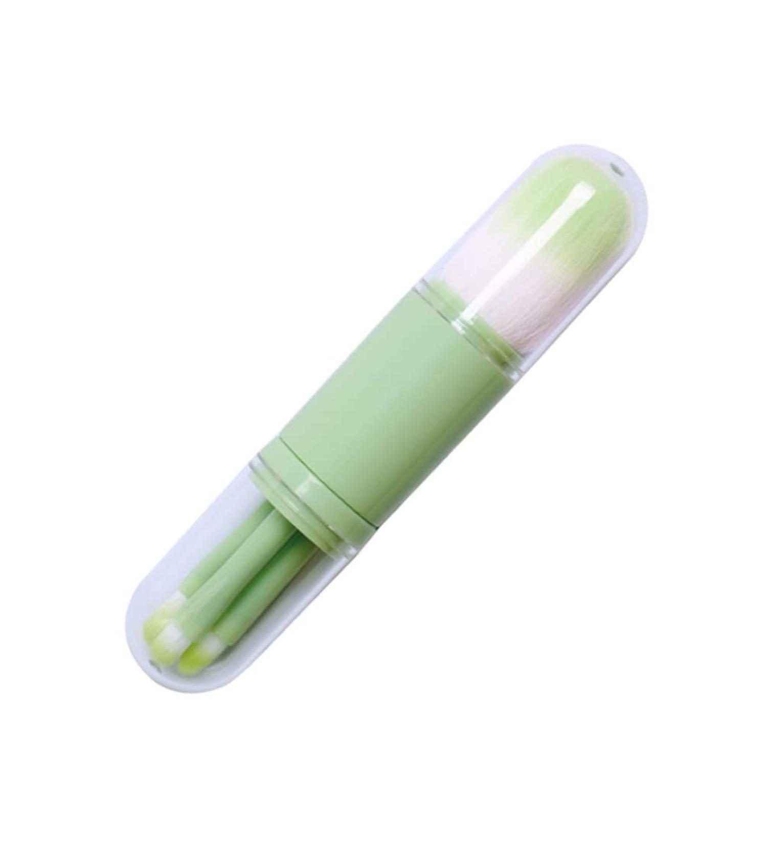 FOMIYES Portable Makeup Brush Set - Telescopic Kabuki & Blush Brush for Travel | Retractable Eyebrow Brush - Buy Online on GoSupps.com