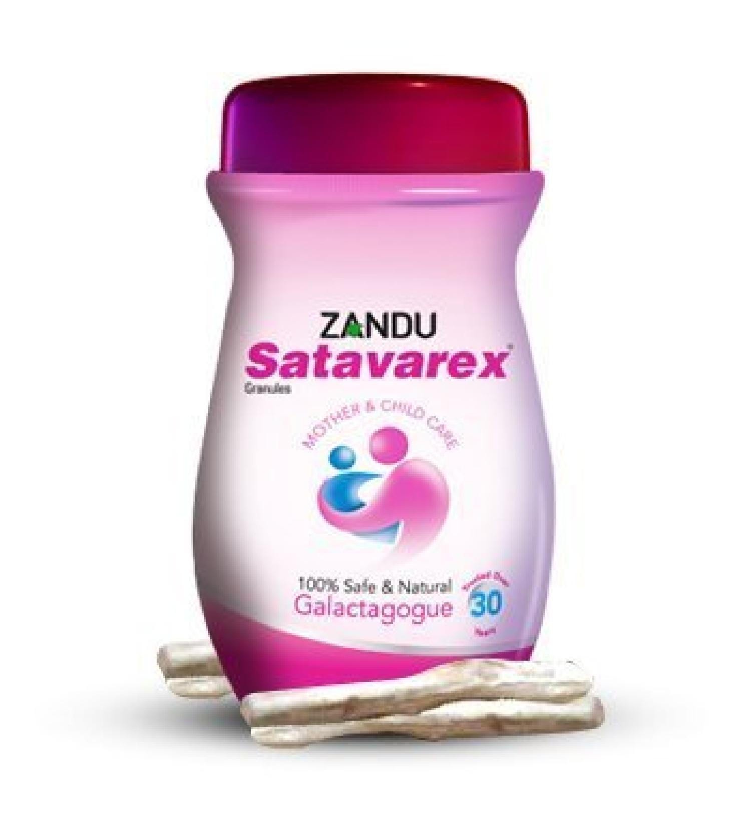 2 x Satavarex Granules (The Time Tested Natural Galactagogue) by Zandu