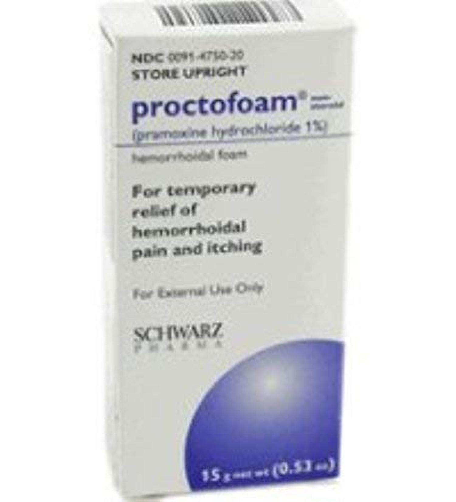 Proctofoam NS Hemorrhoidal Foam 1% 15 gm 0.53 Ounce (Pack of 1)