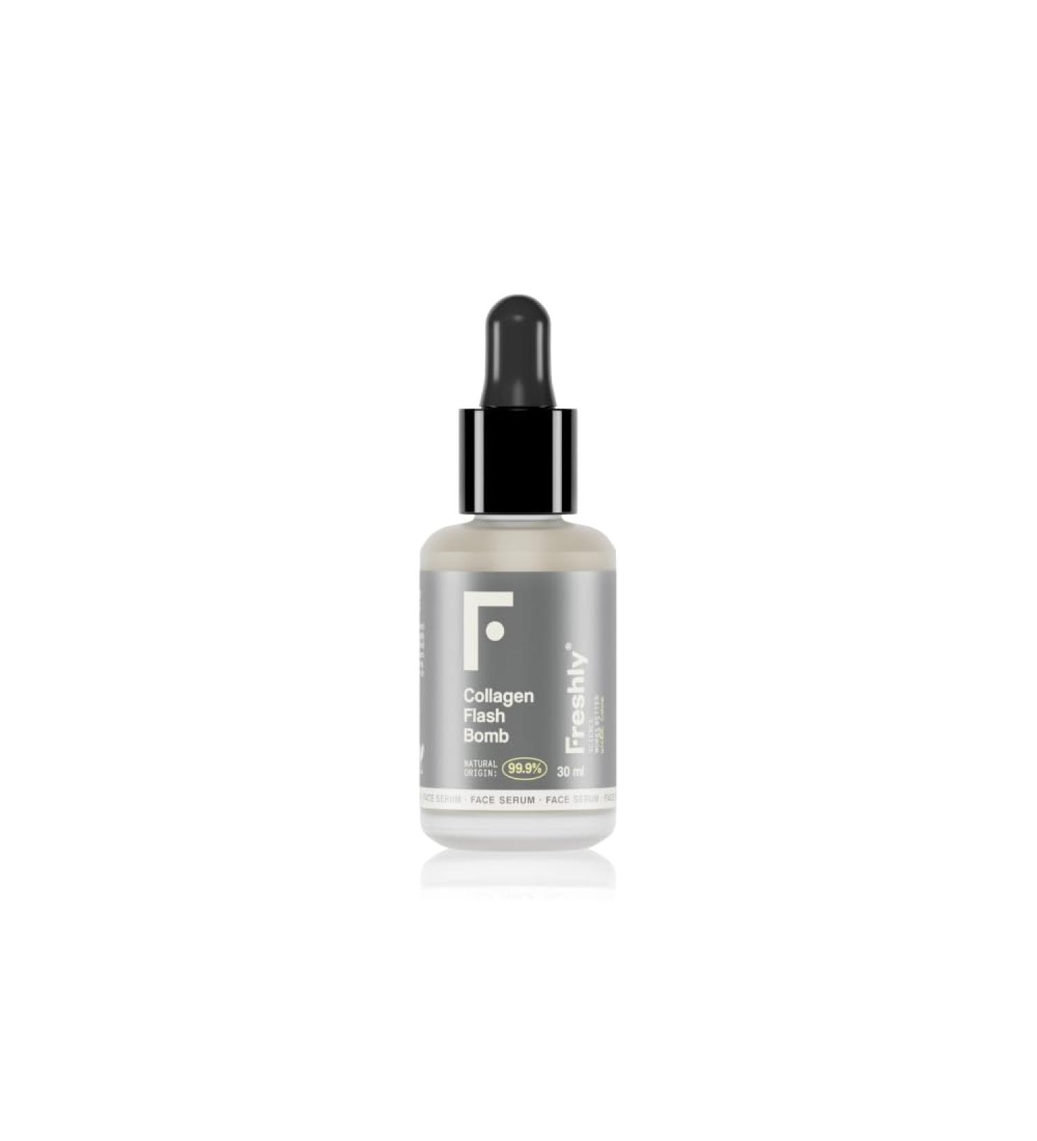 Freshly Cosmetics Vegan Collagen Serum +99 Natural Collagen Flash Bomb 30 ml - Buy Online on GoSupps.com