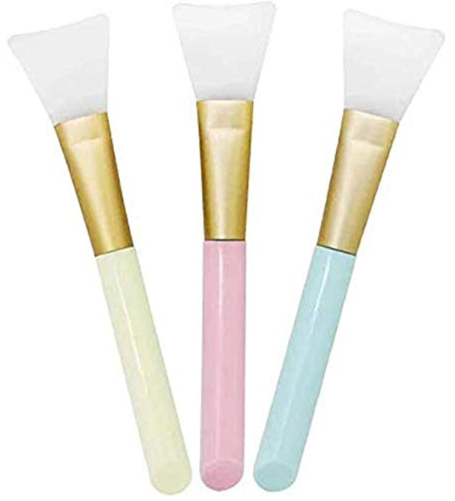 Silicone Face Mask Brush Set - 3 Pcs Hairless Applicator for Facial Masks Serums & DIY Makeup Tools | International Shipping Available - Buy Online on GoSupps.com