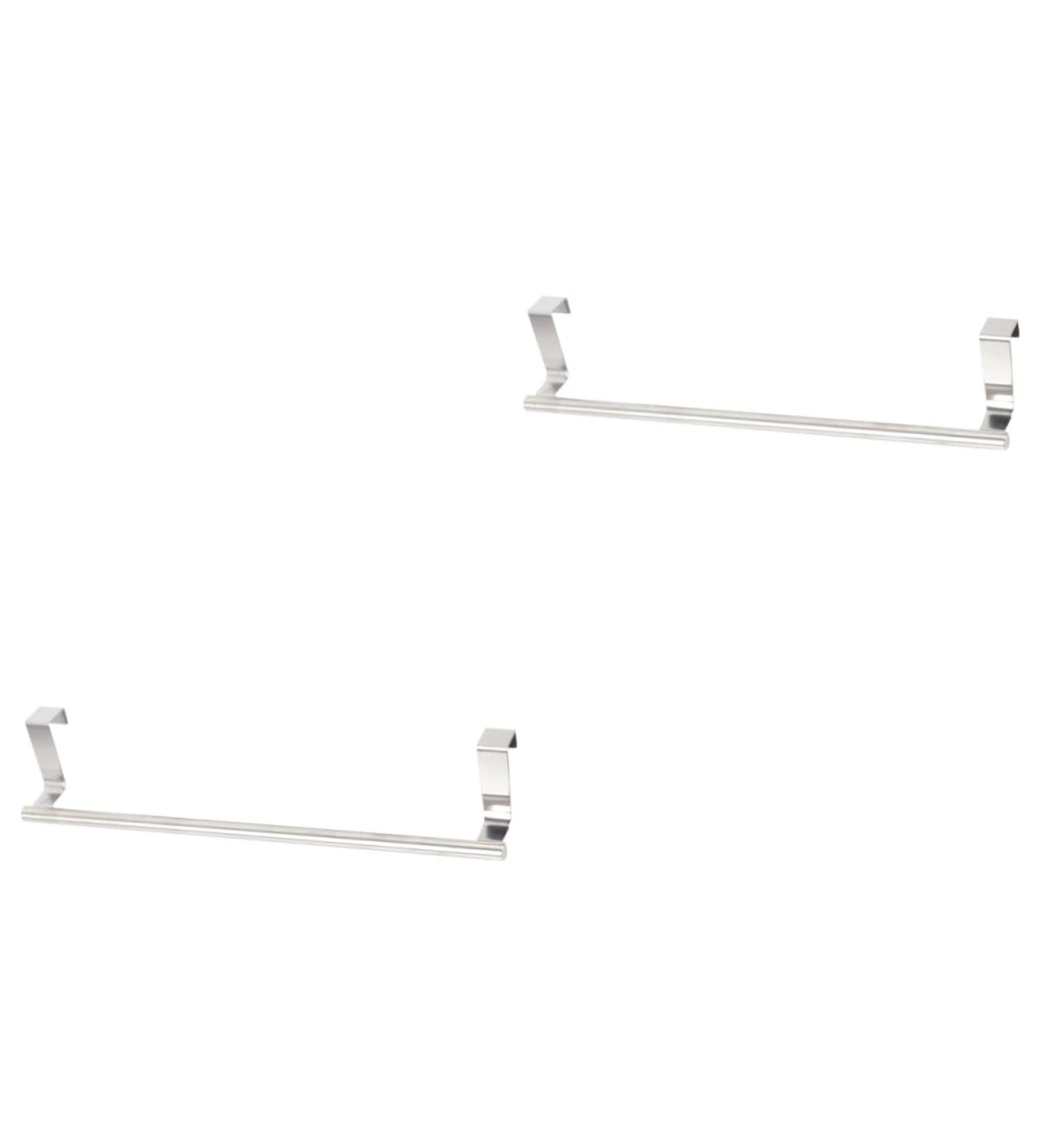 Alipis 2 Pcs Cabinet Door Hook Swing Hangers Towel Rack Door Hanger Towel Rod Wall Hanging to Rotate Rag Silverx2pcs 36X5cmx2pcs - Buy Online on GoSupps.com