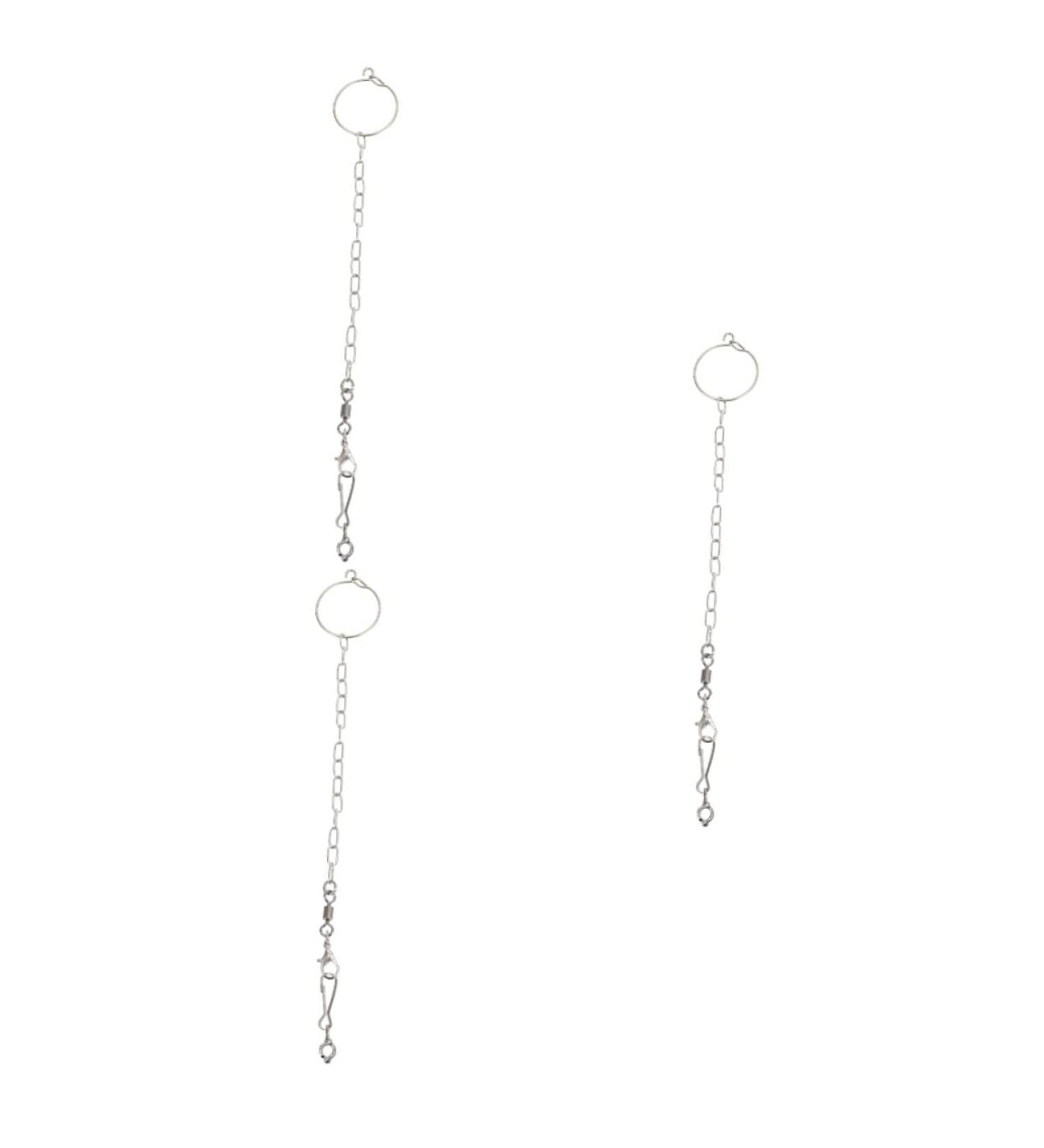 BESPORTBLE 3 Sets Parrot Anklet Parakeet Foot Ring Suspender Parrot Foot Chain Birds Lock Ring Stainless Steel 23X4X0.1cmx3pcs Silverx3pcs - Buy Online on GoSupps.com