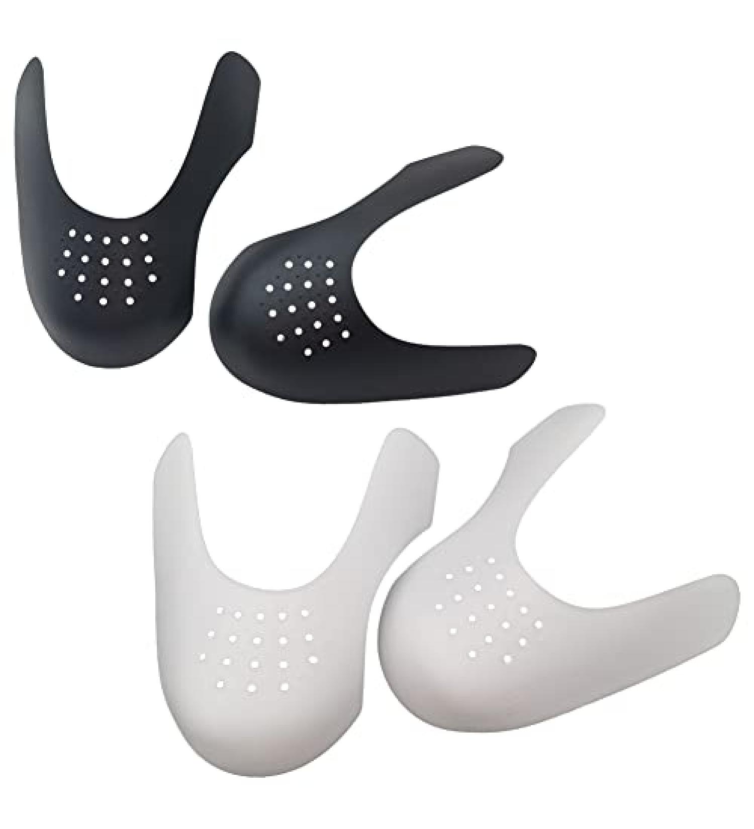 WesMouning 2 Pairs Shoes Crease Protector - Anti Crease Guard for Air Force 1, Sneakers, and Casual Shoes - Women's Sizes 5-8 (Black & White) - Buy Online on GoSupps.com