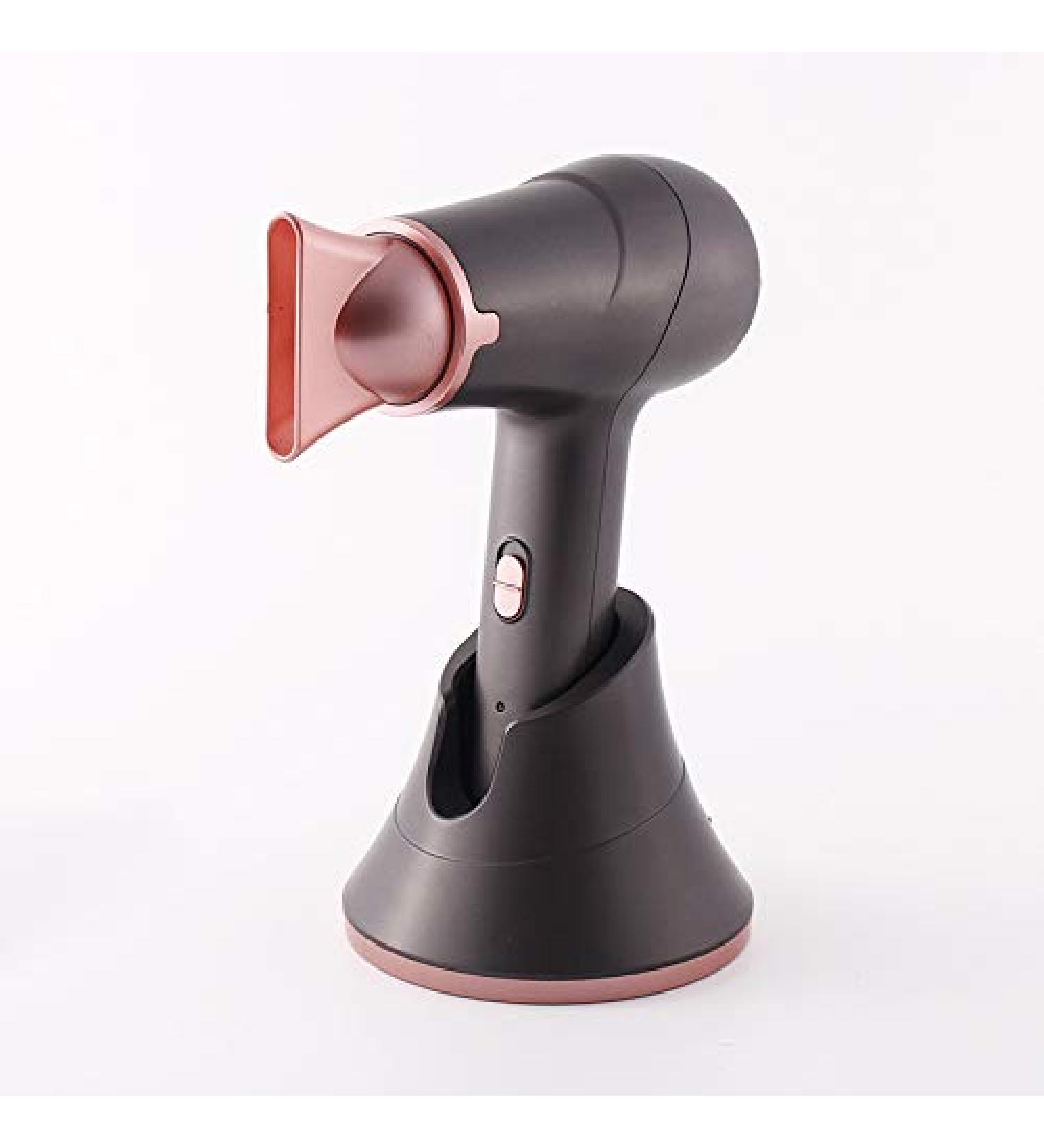 Rechargeable Hair Dryer with Stand Base Professional Cordless Blow Dryer 5000mAh Hot/Cold Air Portable Wireless Hair Dryer with 360 Rotating Concentrated Nozzle for Home/Pet Care - Buy Online on GoSupps.com