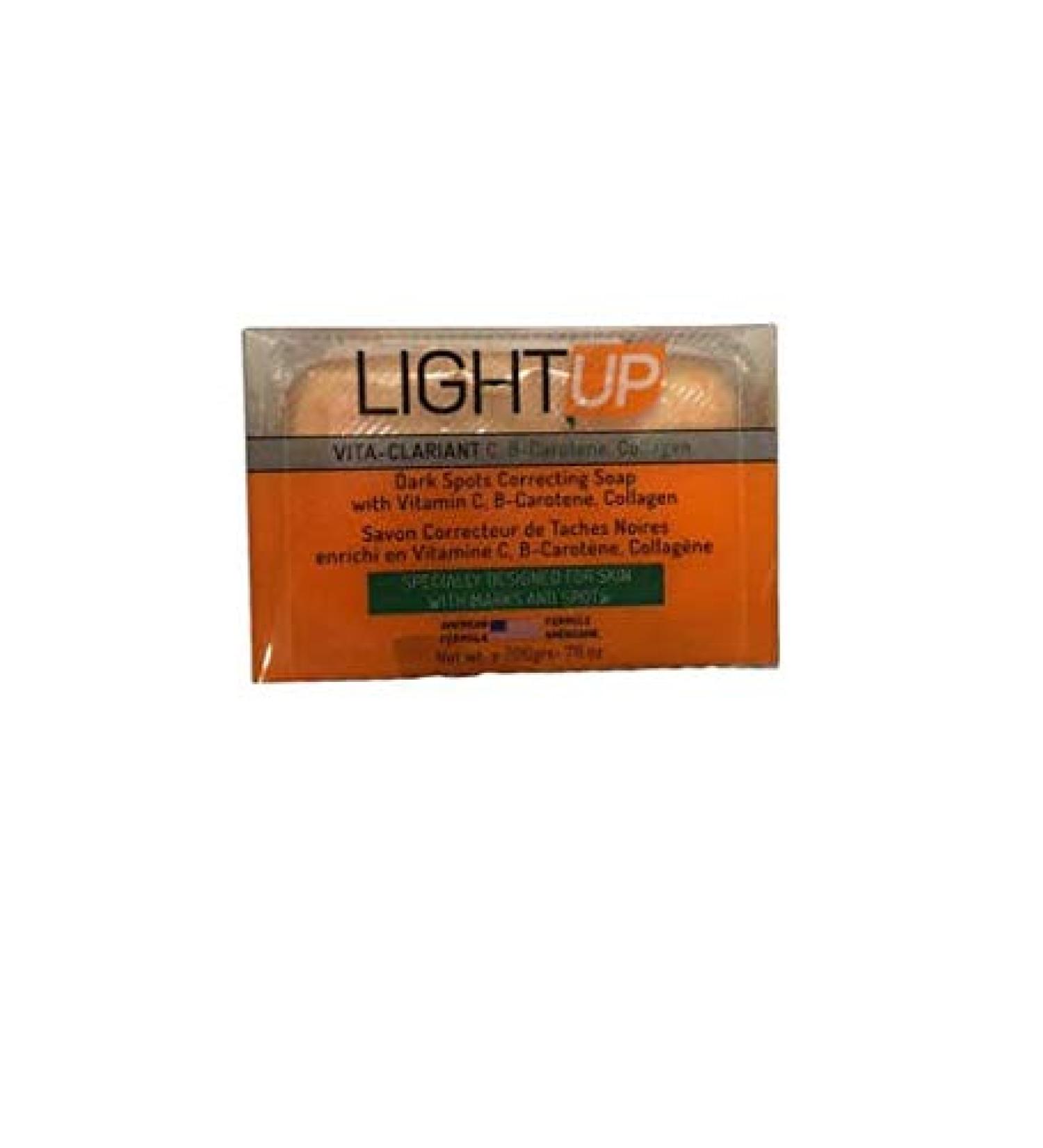 Light-up stain corrector soap enriched with vitamin C and B-carotene whitening whitening and exfoliating soap. C is a soap that makes the skin smooth and shiny - Buy Online on GoSupps.com