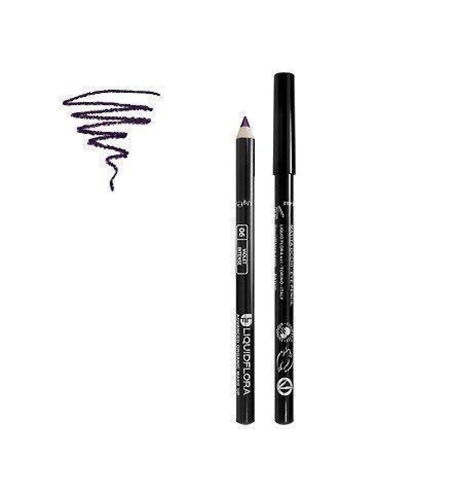 Liquidflora Crayon Yeux Biologique 06 Violet Intense Purple Yeux Crayon Make Up