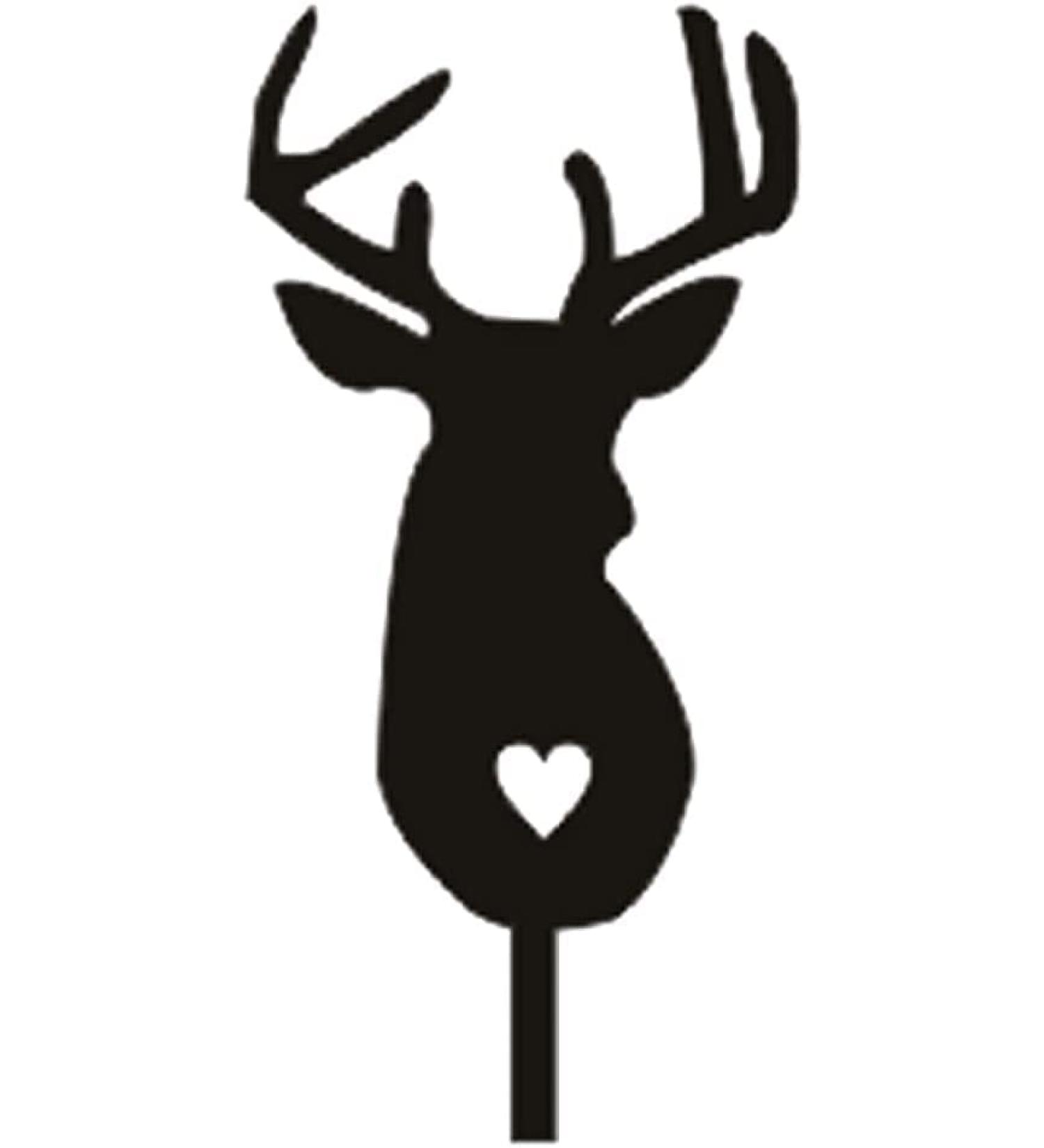 Personalised Cake Toppers Cake Decorations 2pcs Christmas Deer Acrylic Black Cake Topper Unique Christmas Party Cake Decorations Dessert Topper Supplies (Color : Black2) (Color : Black4) (Color : Bla Black1 - Buy Online on GoSupps.com