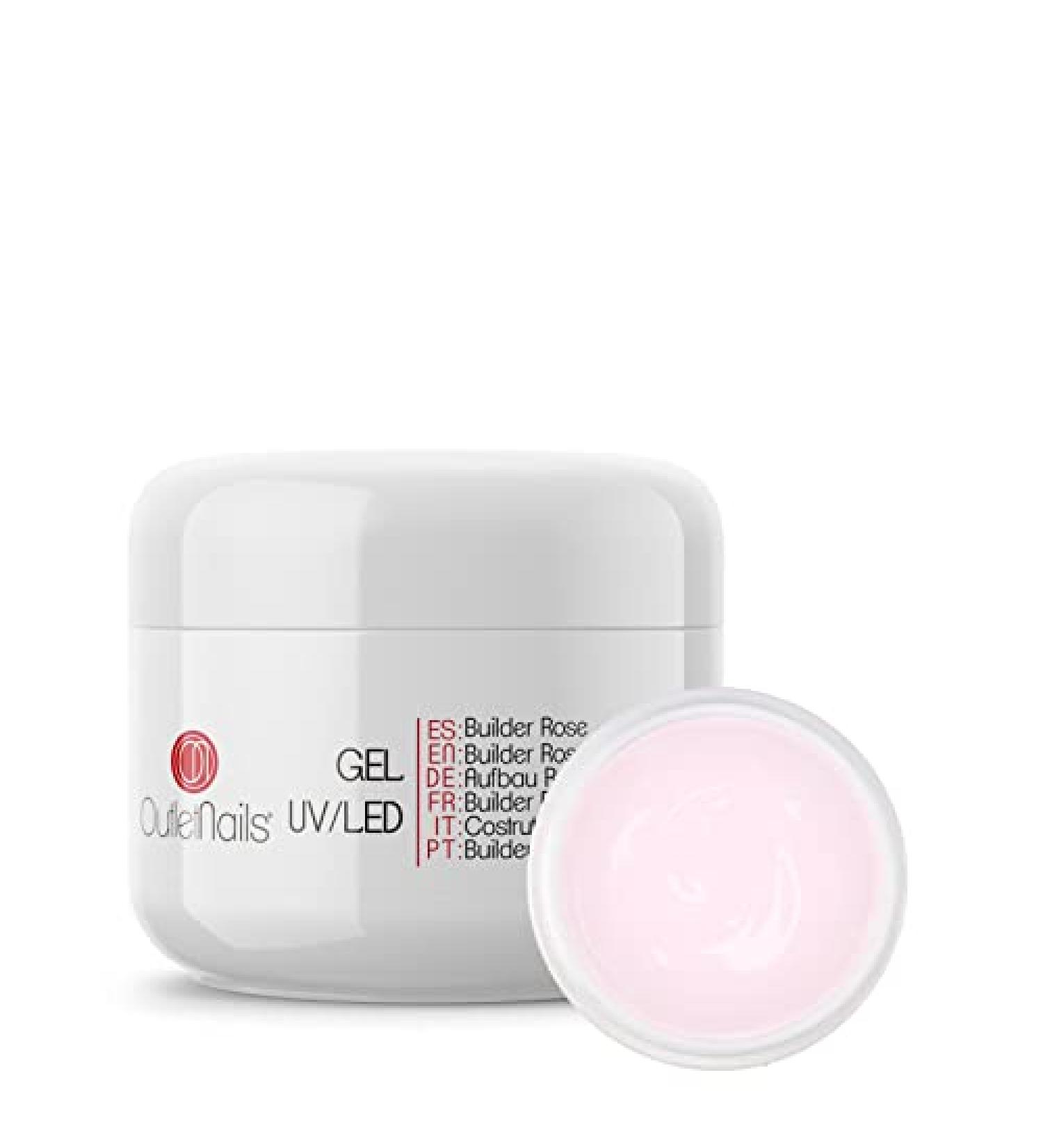 Builder Gel Rose 30ml - UV/LED Self-Levelling Thick Viscosity Gel for Nail Art | Shop Internationally - Buy Online on GoSupps.com