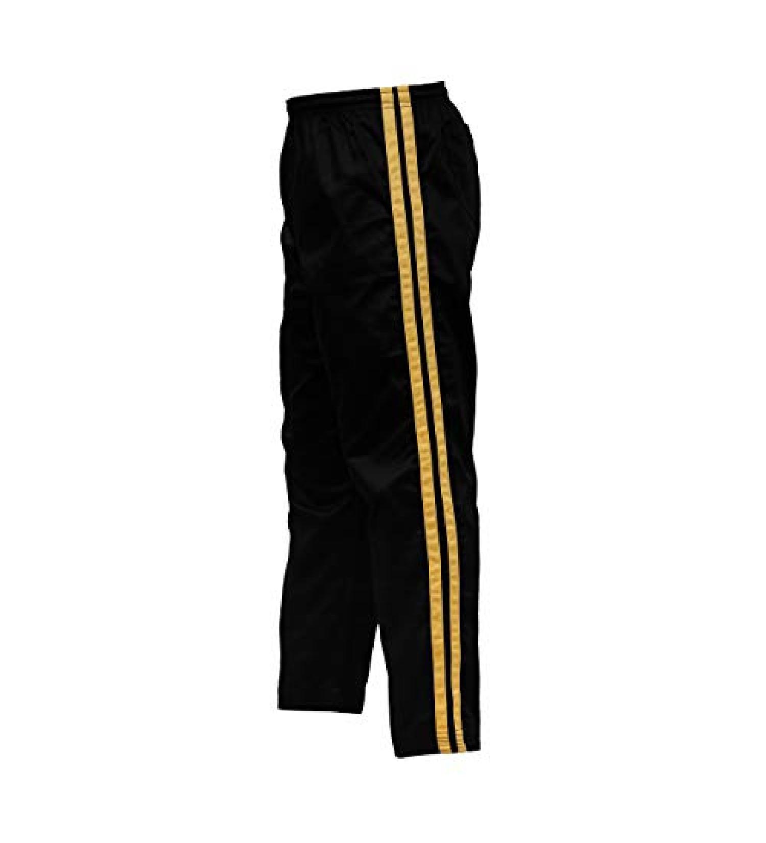 PFG Gold Striped Karate Pants for Boxing, MMA, Muay Thai - Kung Fu Martial Arts - Buy Online on GoSupps.com