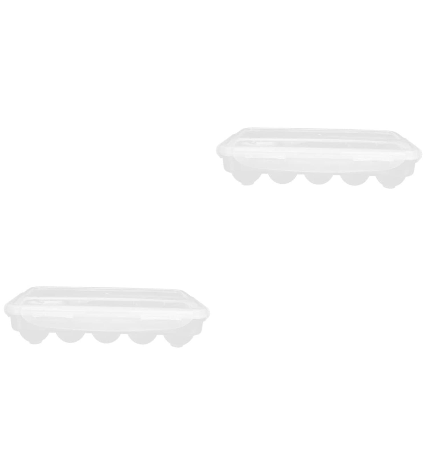 GLEAVI 2pcs Box Refrigerator Fridge Egg Dispenser Fresh-keeping Egg Bag Egg Box Shipping Box Multi-layer Whitex2pcs 27.5x13cmx2pcs - Buy Online on GoSupps.com