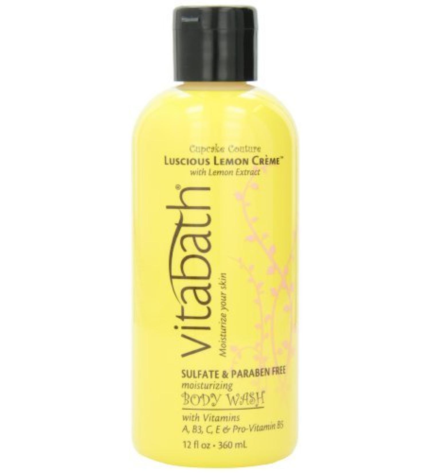 Vitabath Lemon Cr me Bath and Shower Gel 12oz - Hydrating Formula for Luxurious Bathing Experience - Buy Online on GoSupps.com