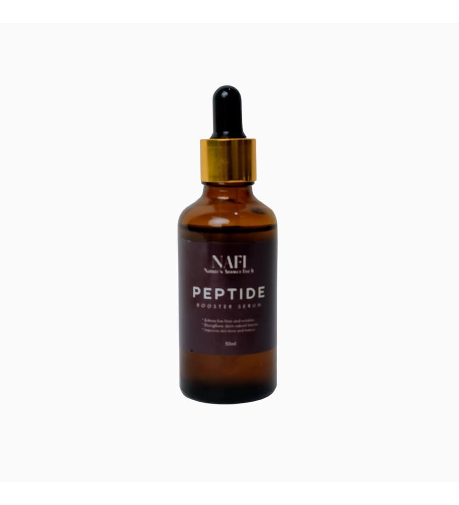NAFI Peptide Booster Serum Hydrating Firming Serum with Hyaluronic Acid Vitamin C and Botanical Extracts Anti-Ageing Brightening 50ml