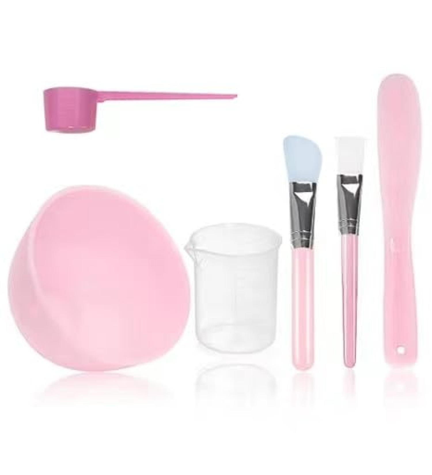 Face Mask Mixing Bowl Set - Silicone Bowls Brush Applicator Spatula & Measuring Tools for Perfect Skincare - Buy Online on GoSupps.com
